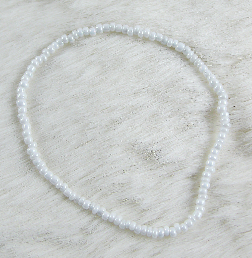 Witte kralen armband klein