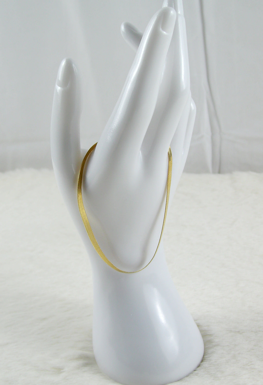 Basic platte gouden armband