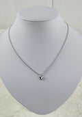 Zilveren ketting met mini vlinder hanger