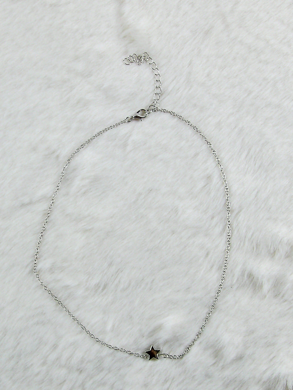 Zilveren ketting met sterretje