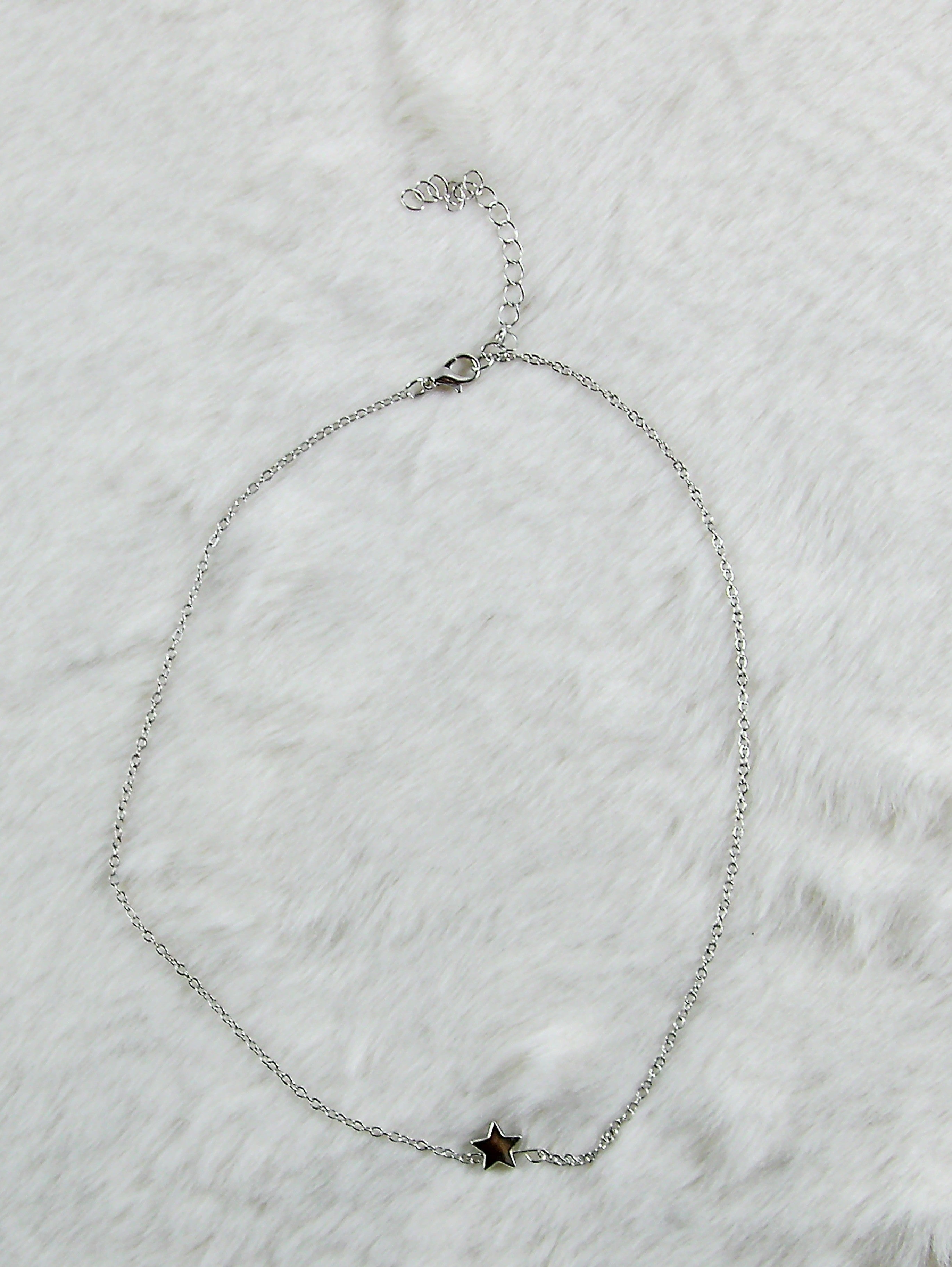 Zilveren ketting met sterretje