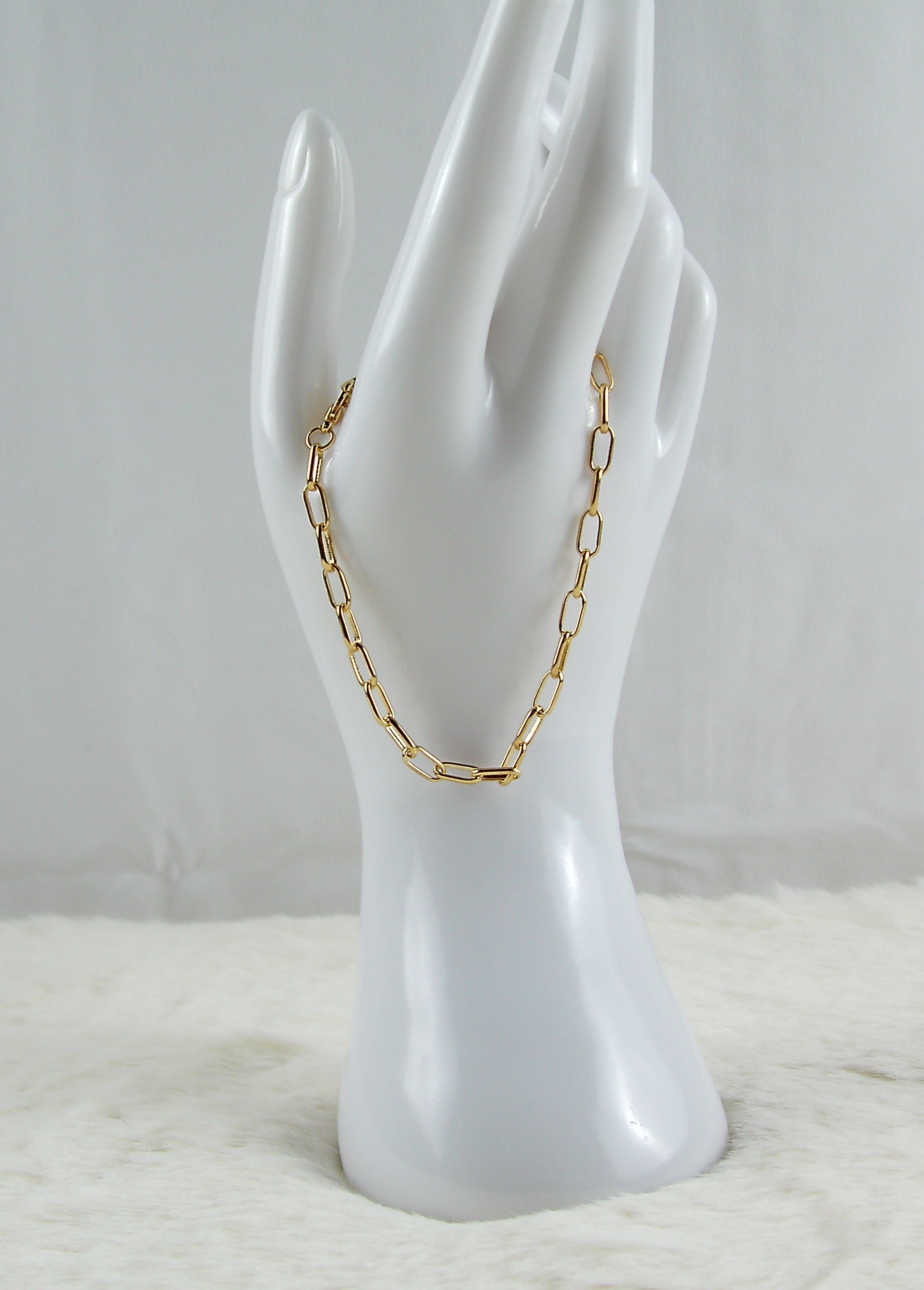 Gouden basic armband schakeltjes aan elkaar