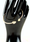 Gouden ronde armband met mooie sluiting