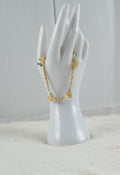 Gouden vlinder bedel armband