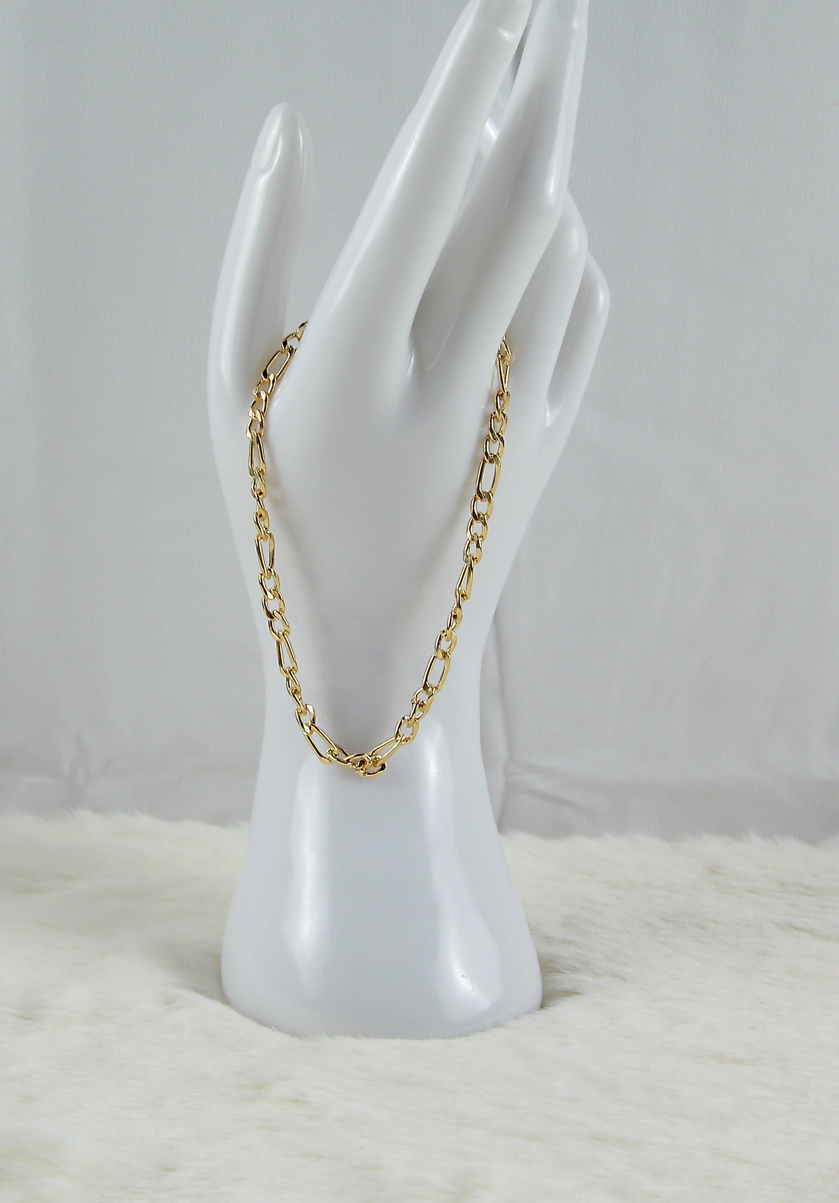 Goud rond ovale armband