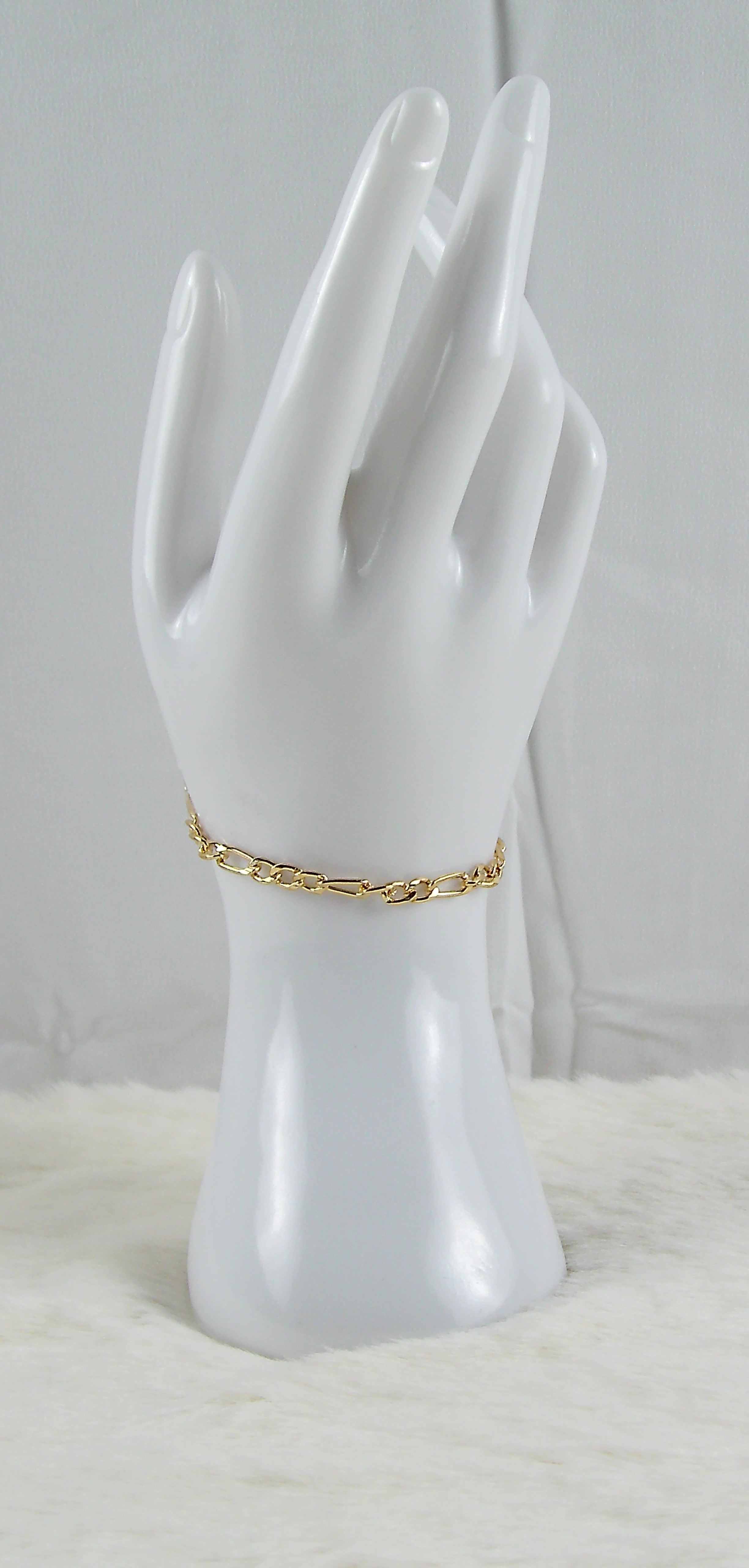 Goud rond ovale armband