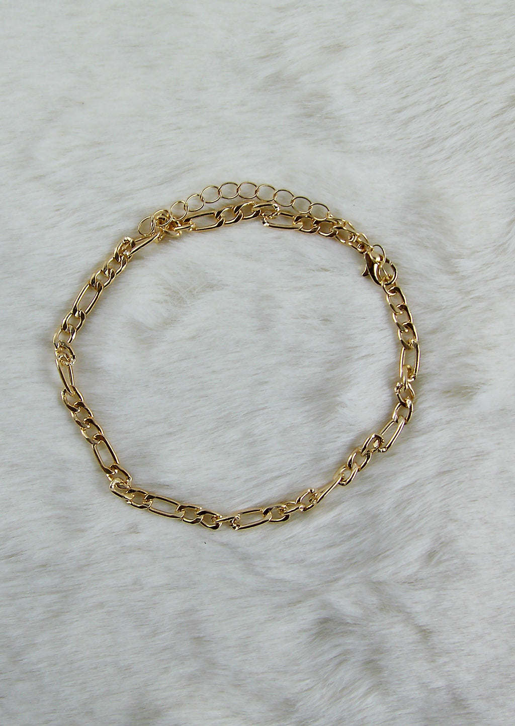 Goud rond ovale armband