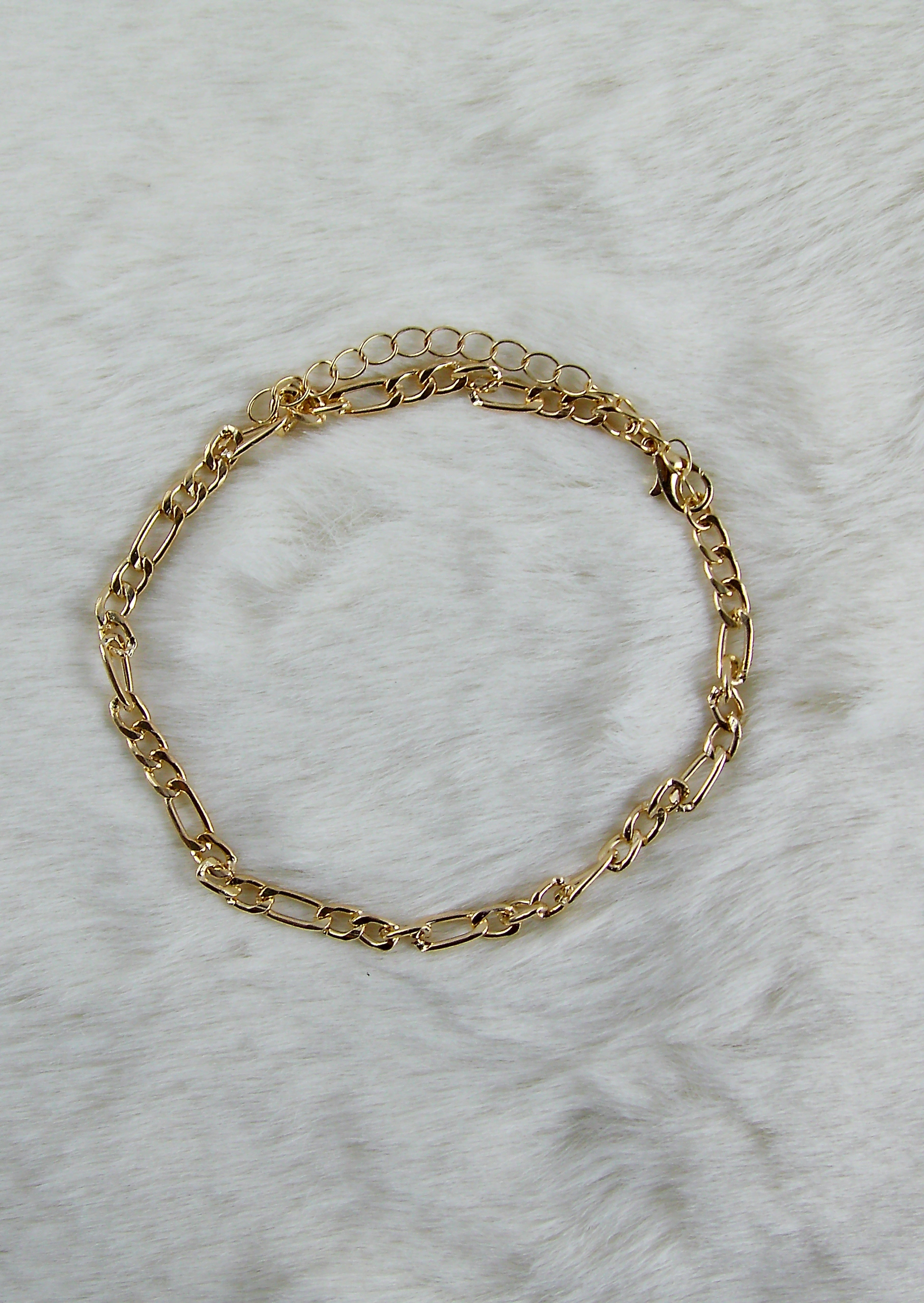Goud rond ovale armband