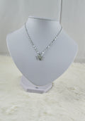 Zilveren ketting met diamanten vlinder