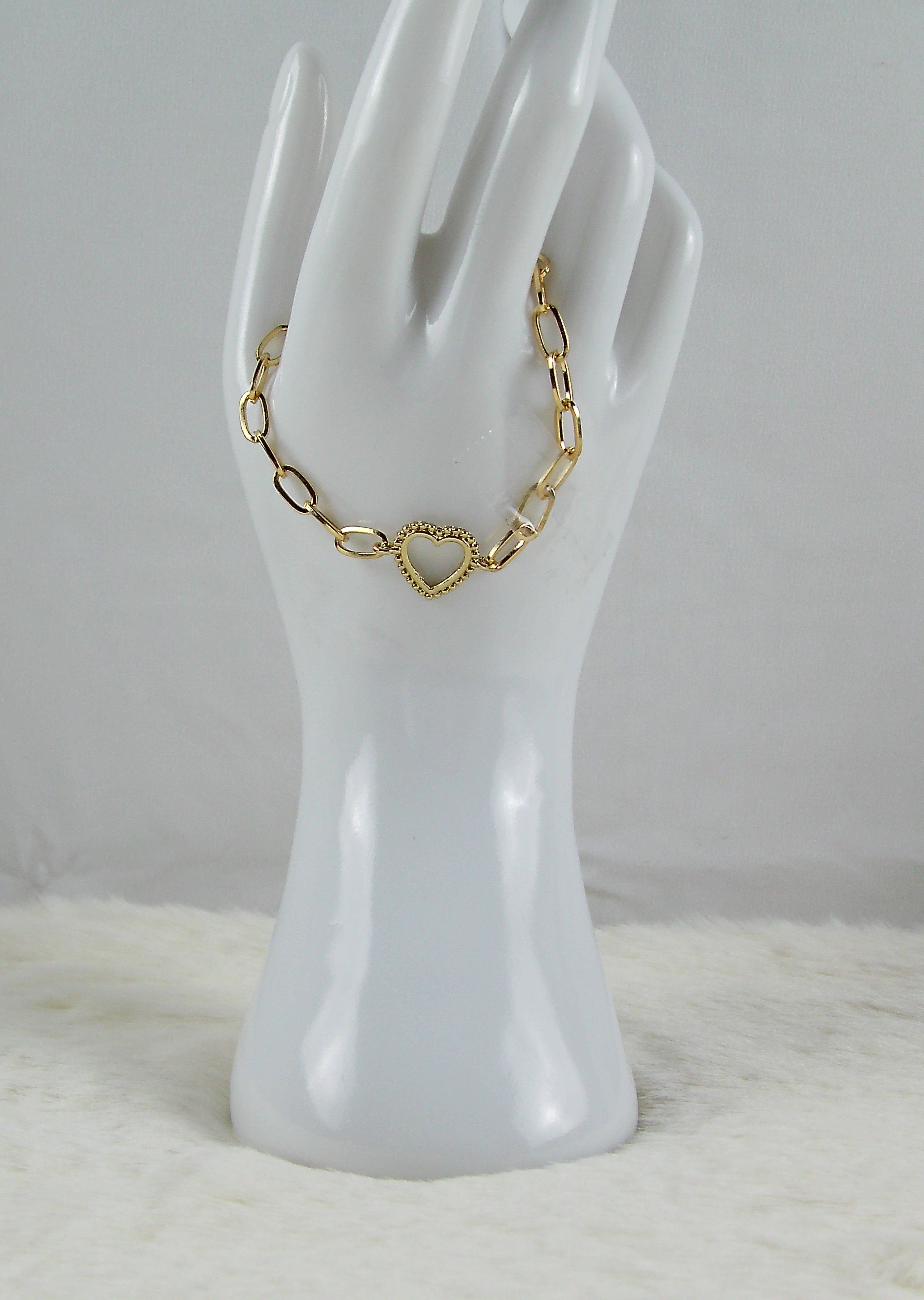 Gouden armband met hartje