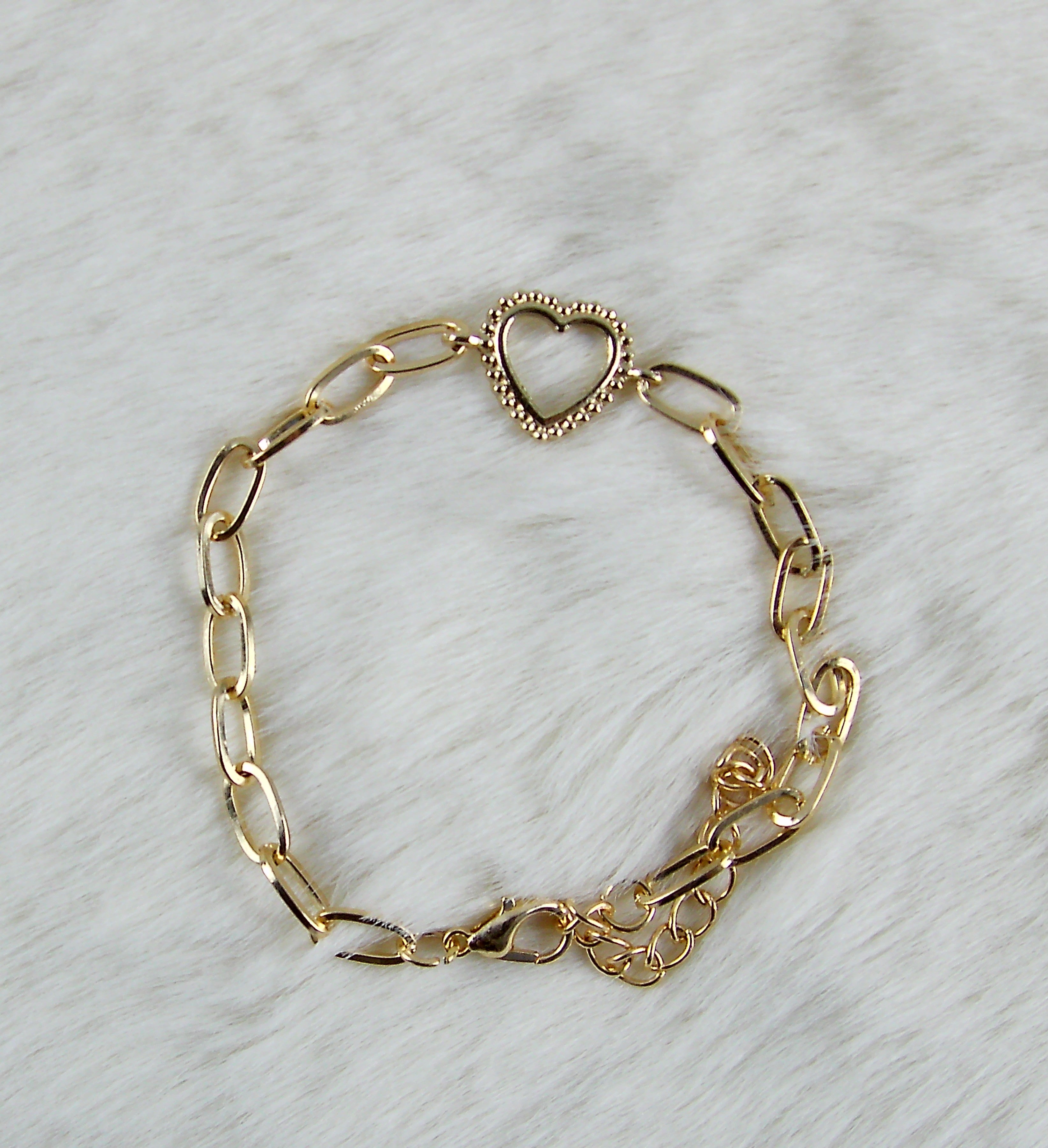 Gouden armband met hartje