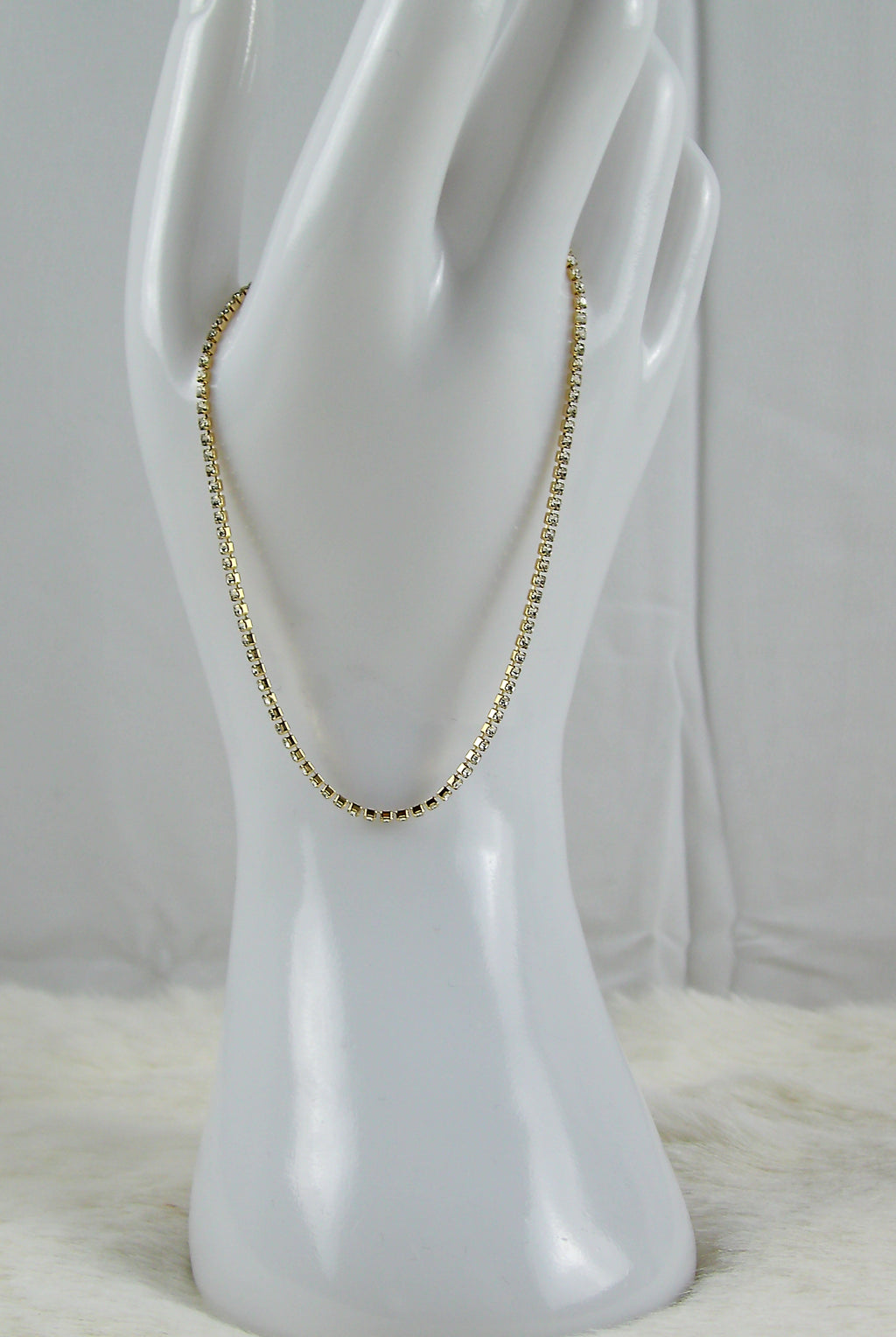 Gouden mini diamantjes armband