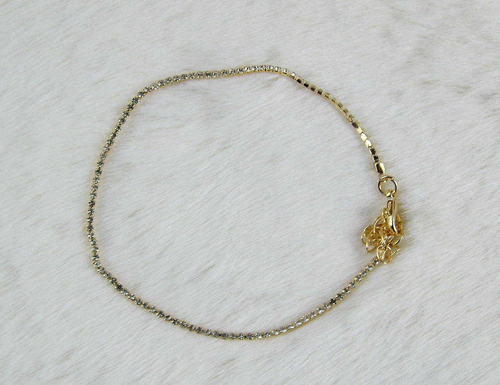 Gouden mini diamantjes armband
