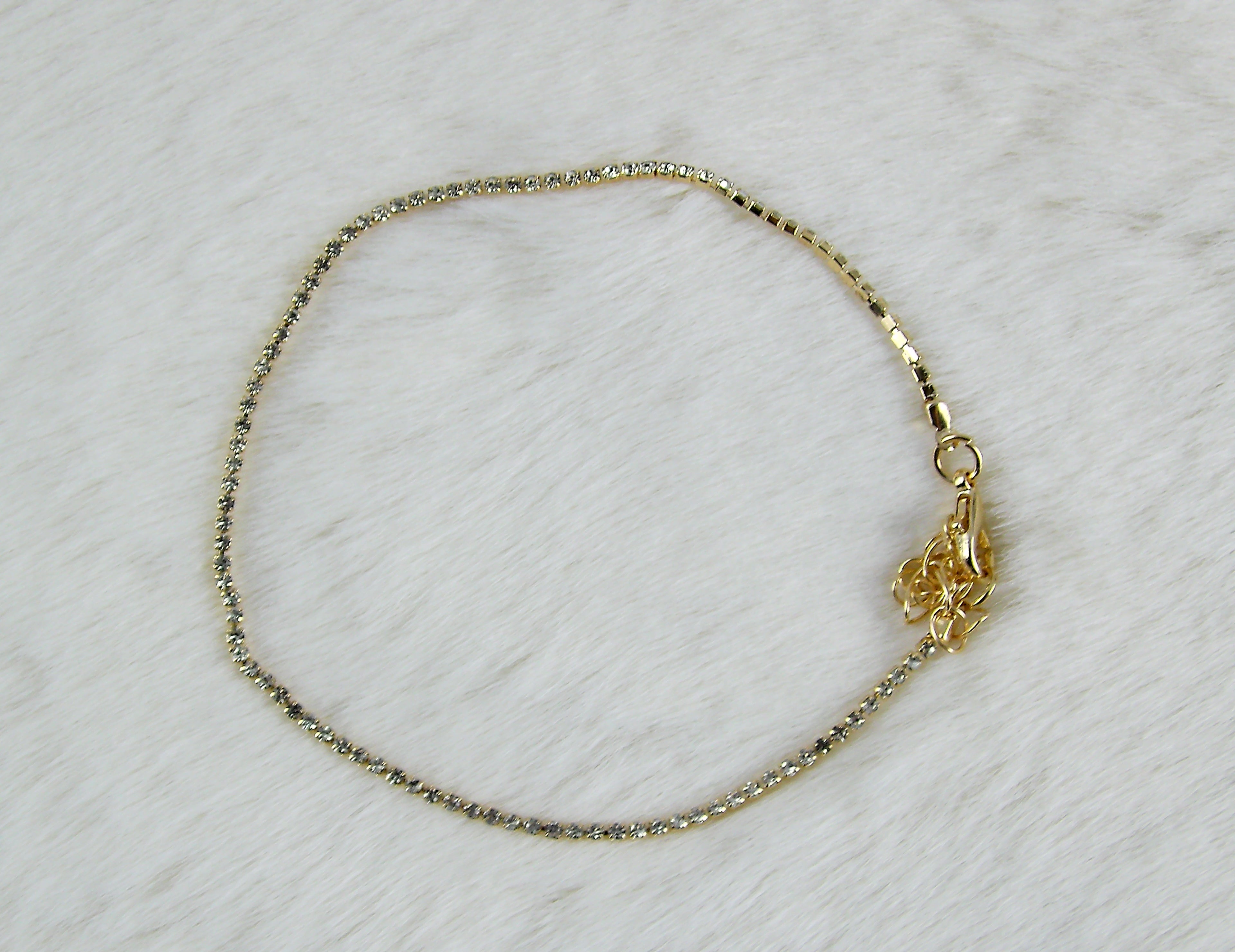 Gouden mini diamantjes armband