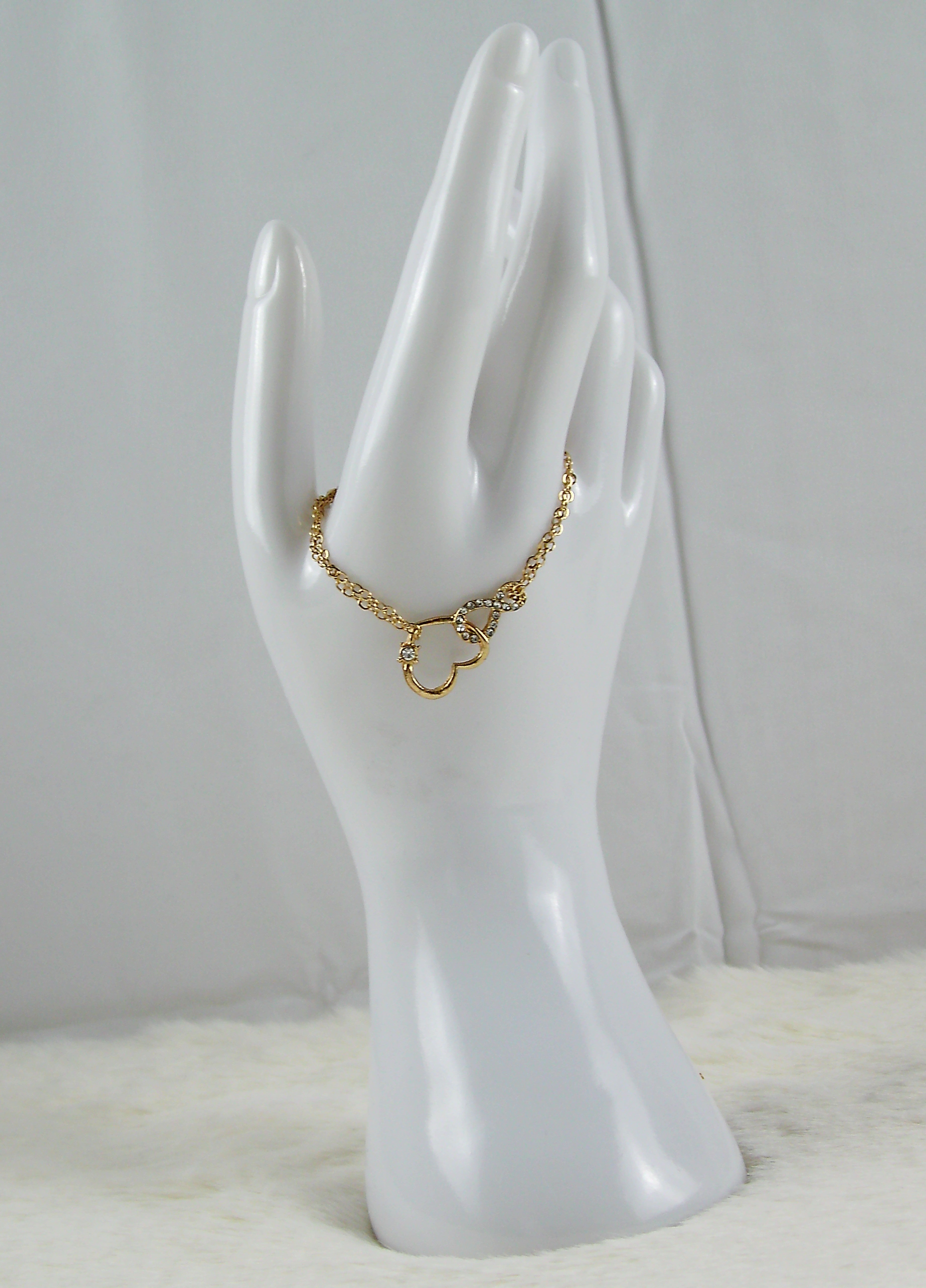 Hartjes gouden diamanten armband
