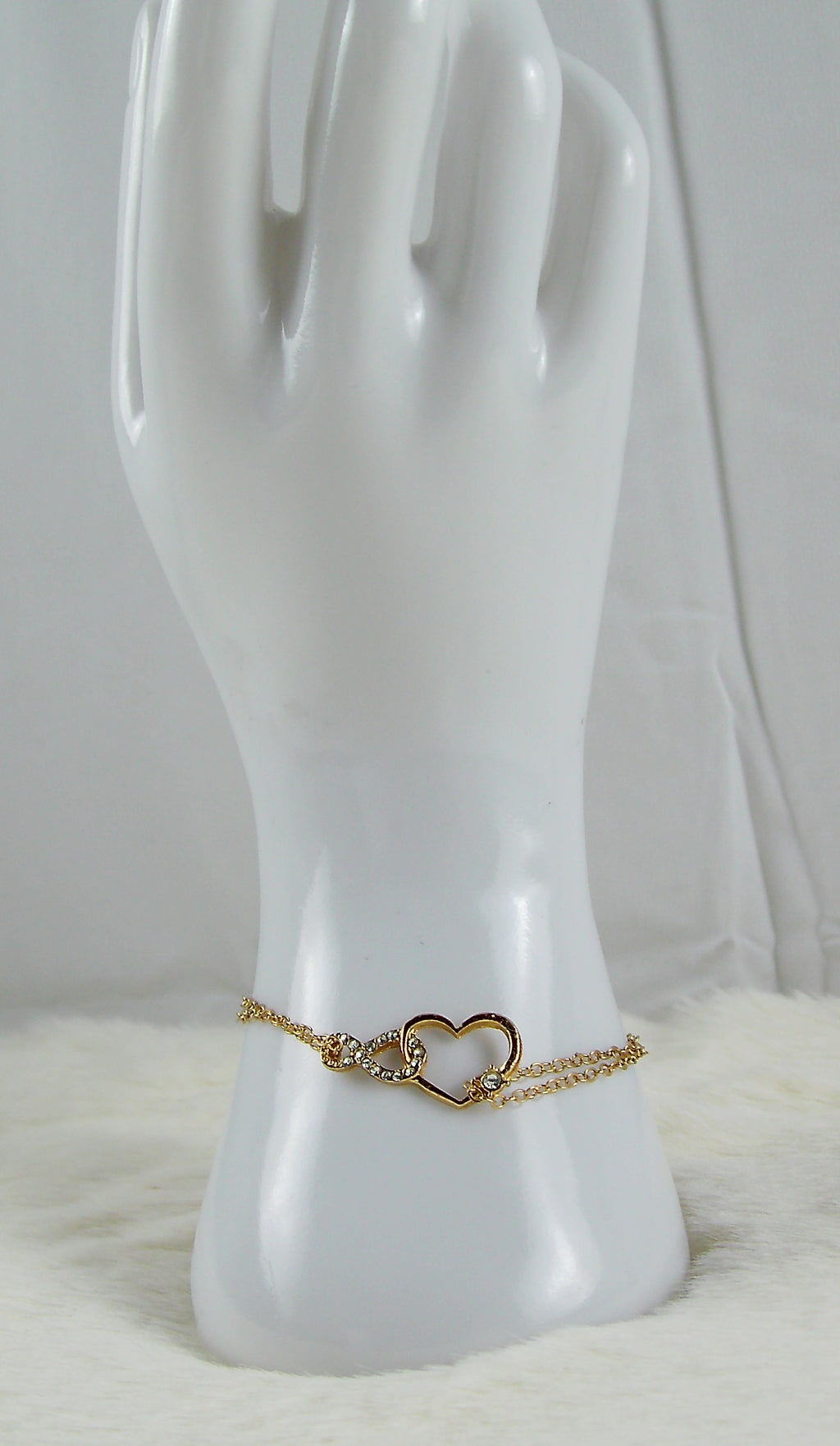 Hartjes gouden diamanten armband