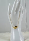 Gouden schelp armband