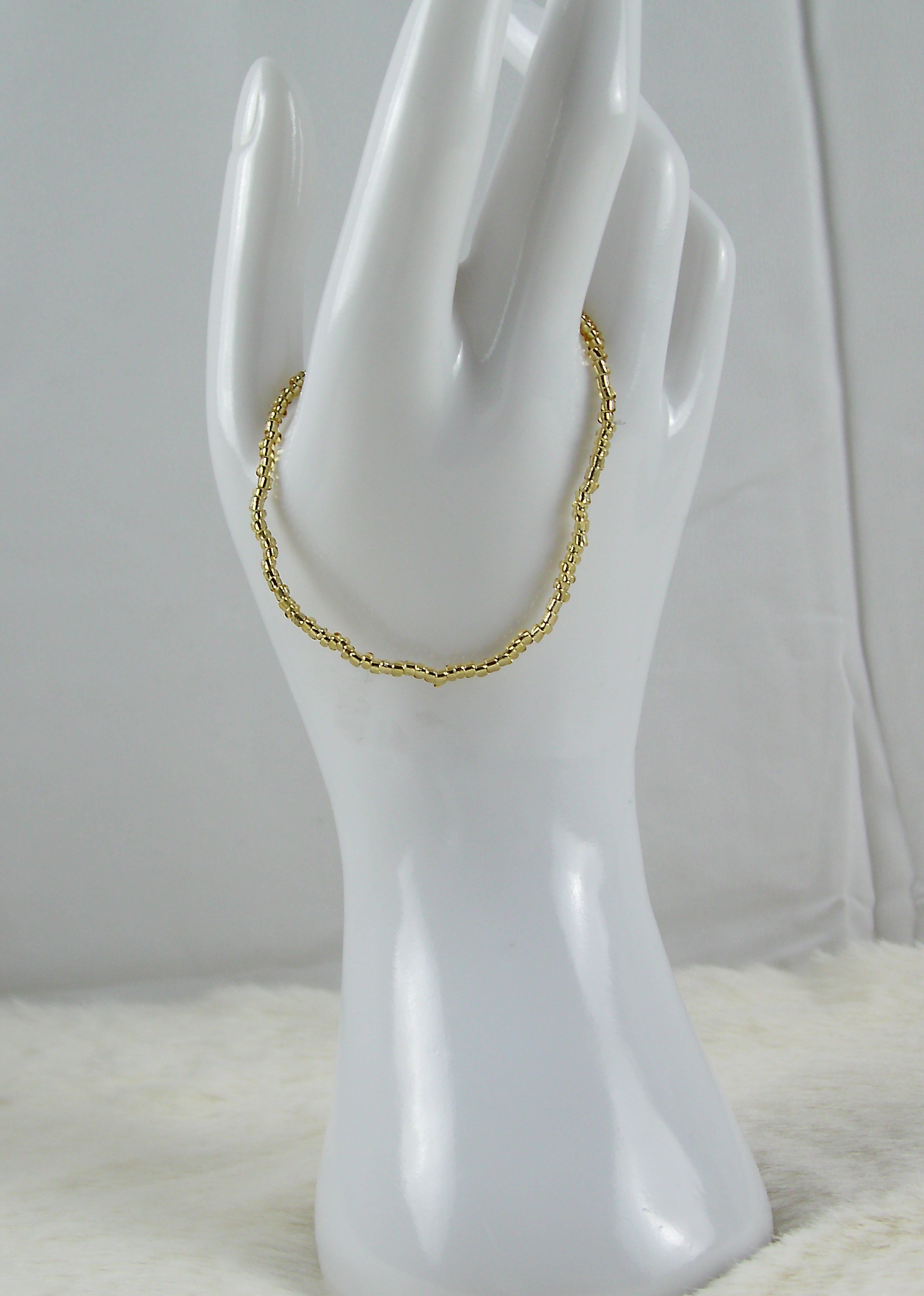 Basic gouden kralen armbandje