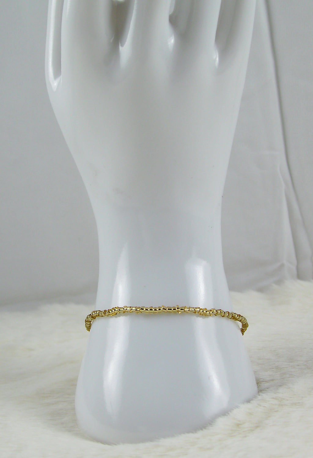 Basic gouden kralen armbandje