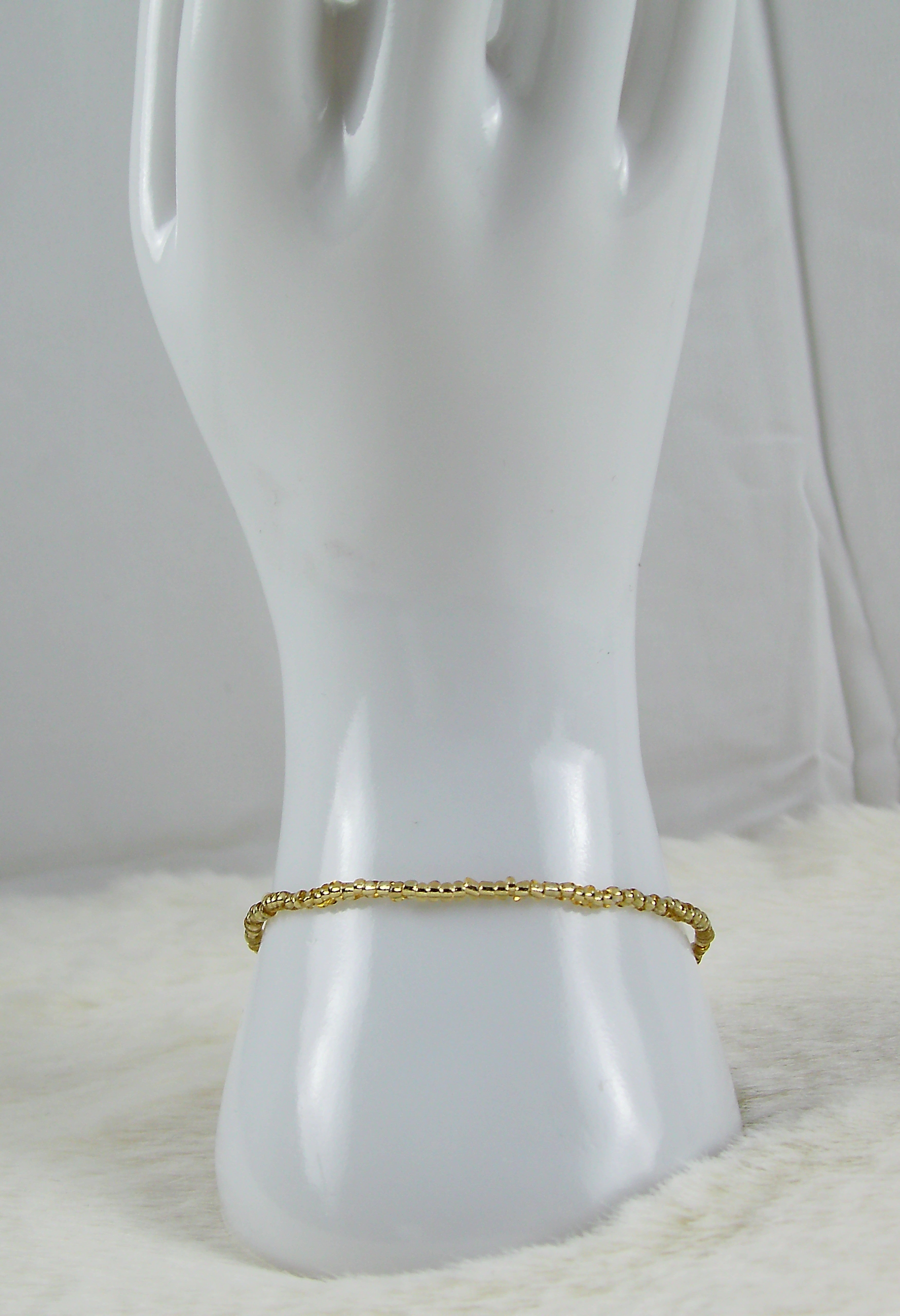 Basic gouden kralen armbandje