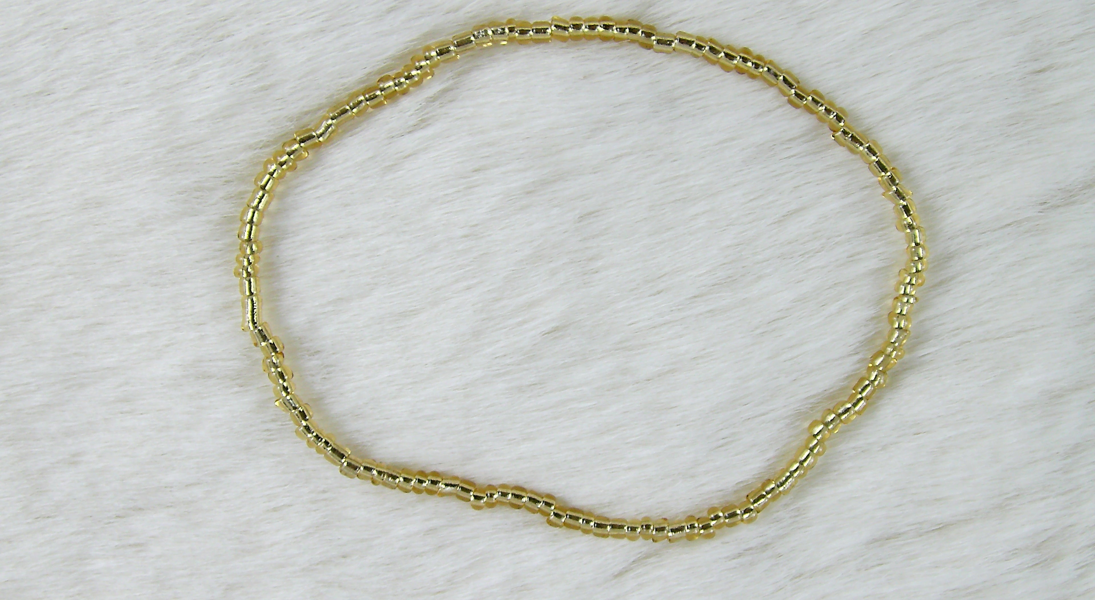 Basic gouden kralen armbandje