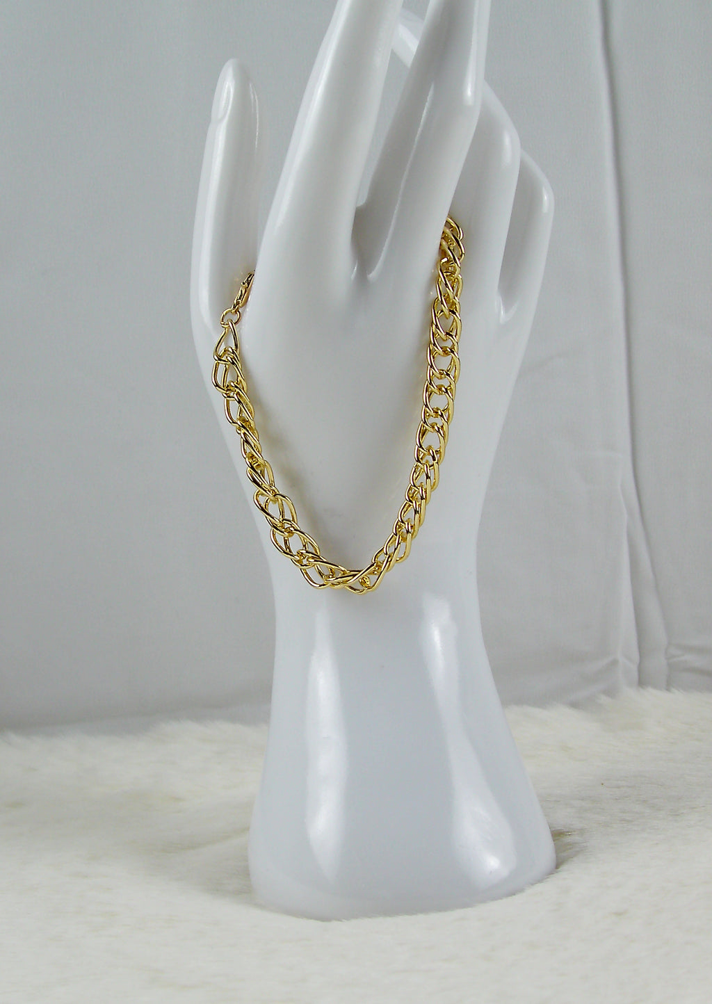 Gouden schakel armband