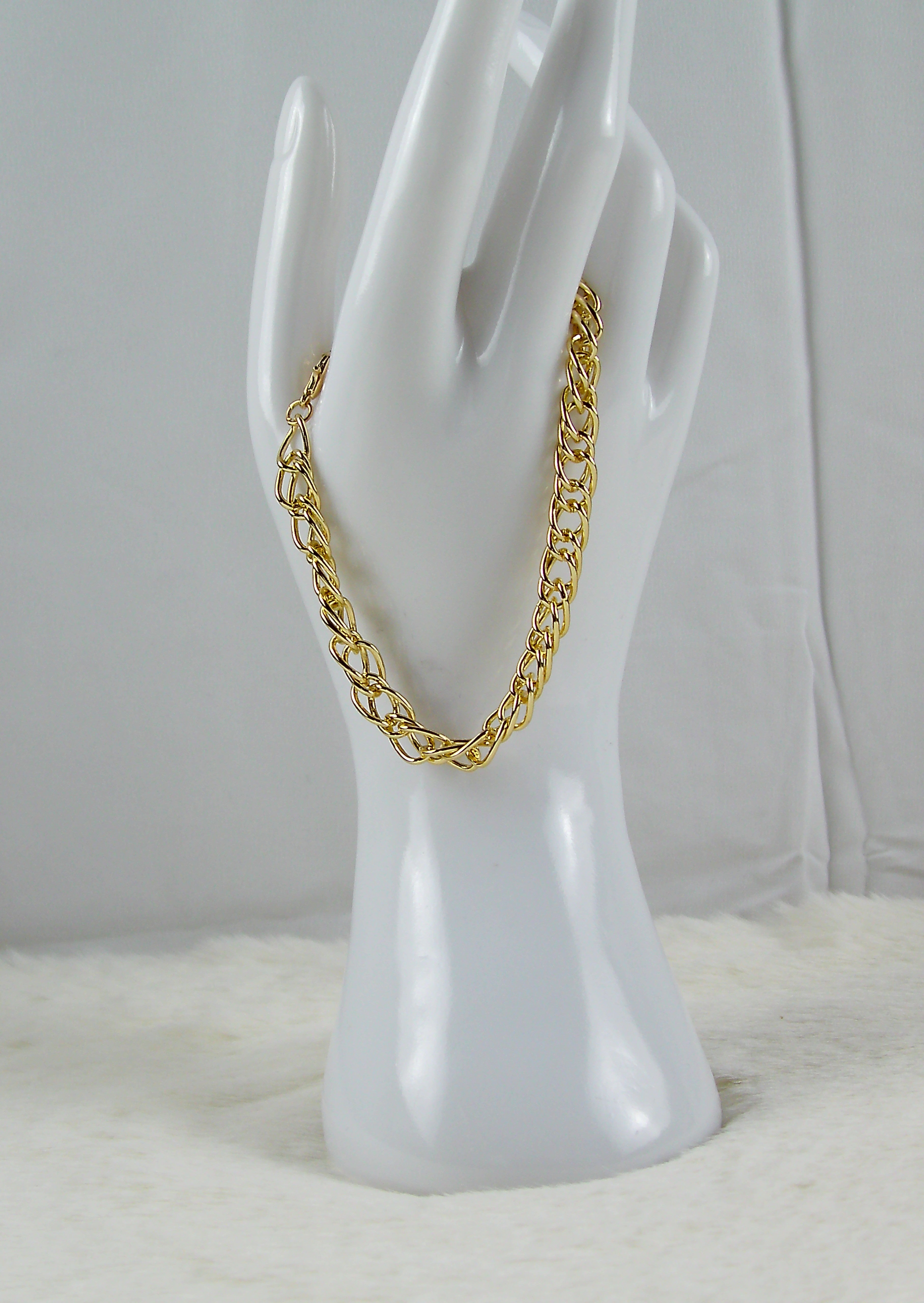 Gouden schakel armband