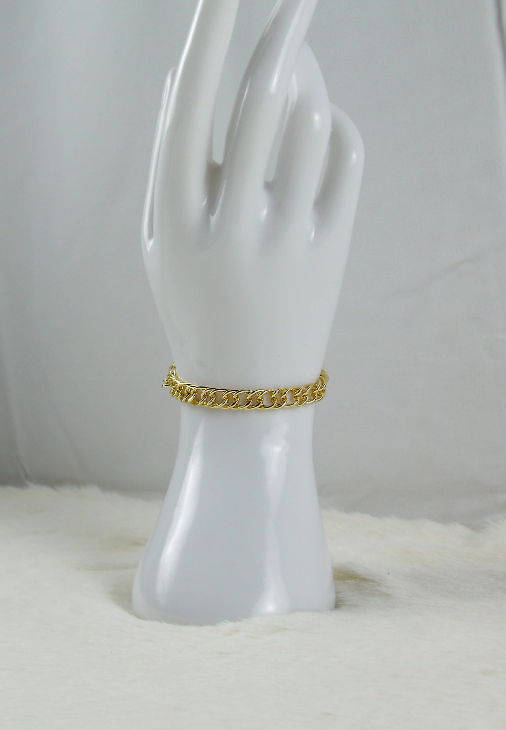Gouden schakel armband