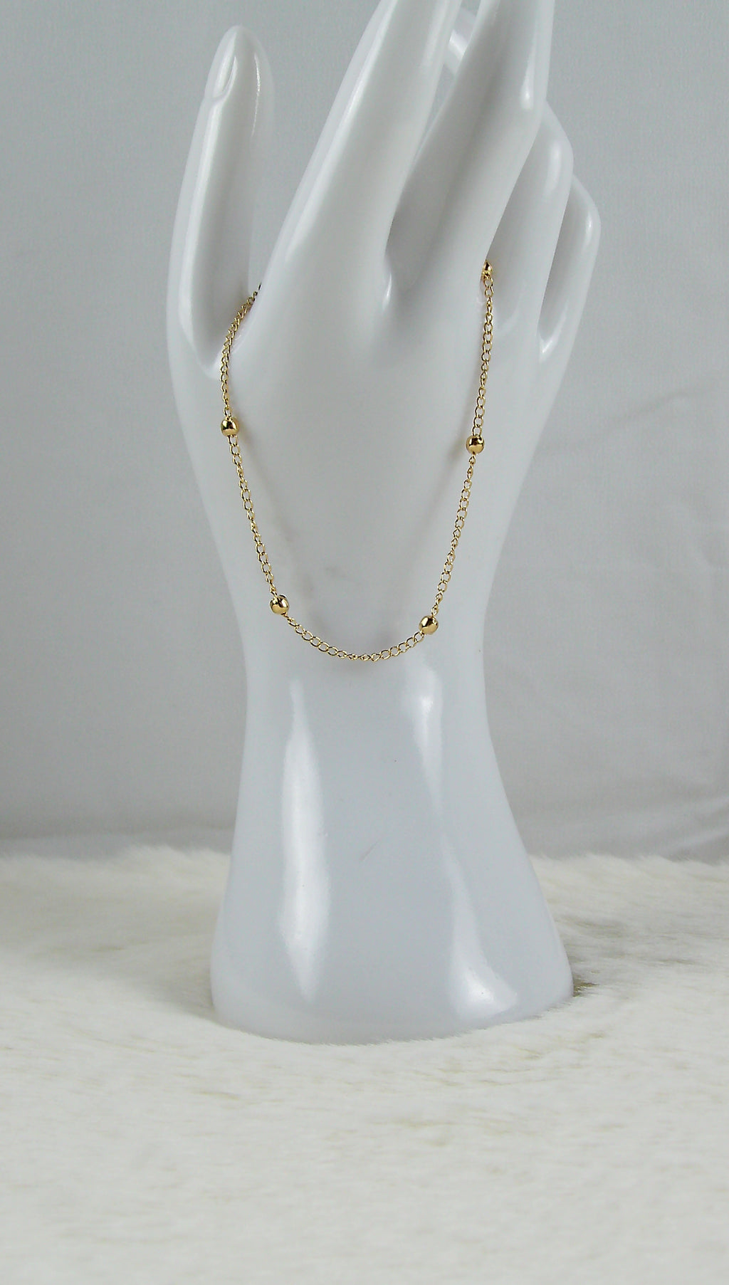 Gouden bolletjes armband
