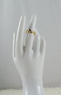 Bladeren ring goud