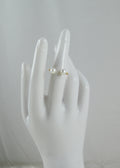 Gouden ring met parels