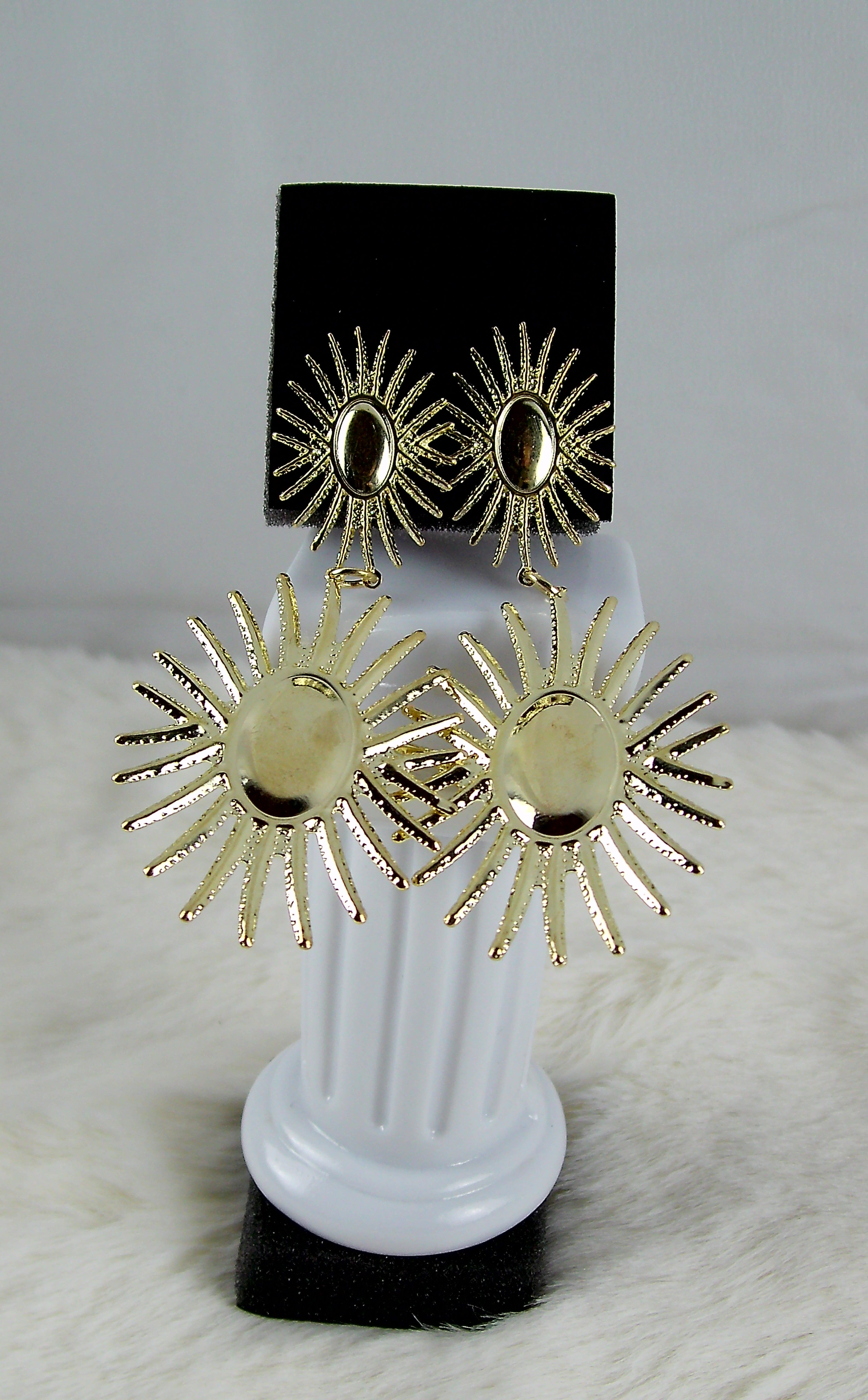 Gouden zon oorbellen