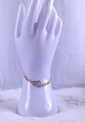 Gouden hartjes armband dubbel