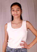 Tank top wit met voorgevormde cups