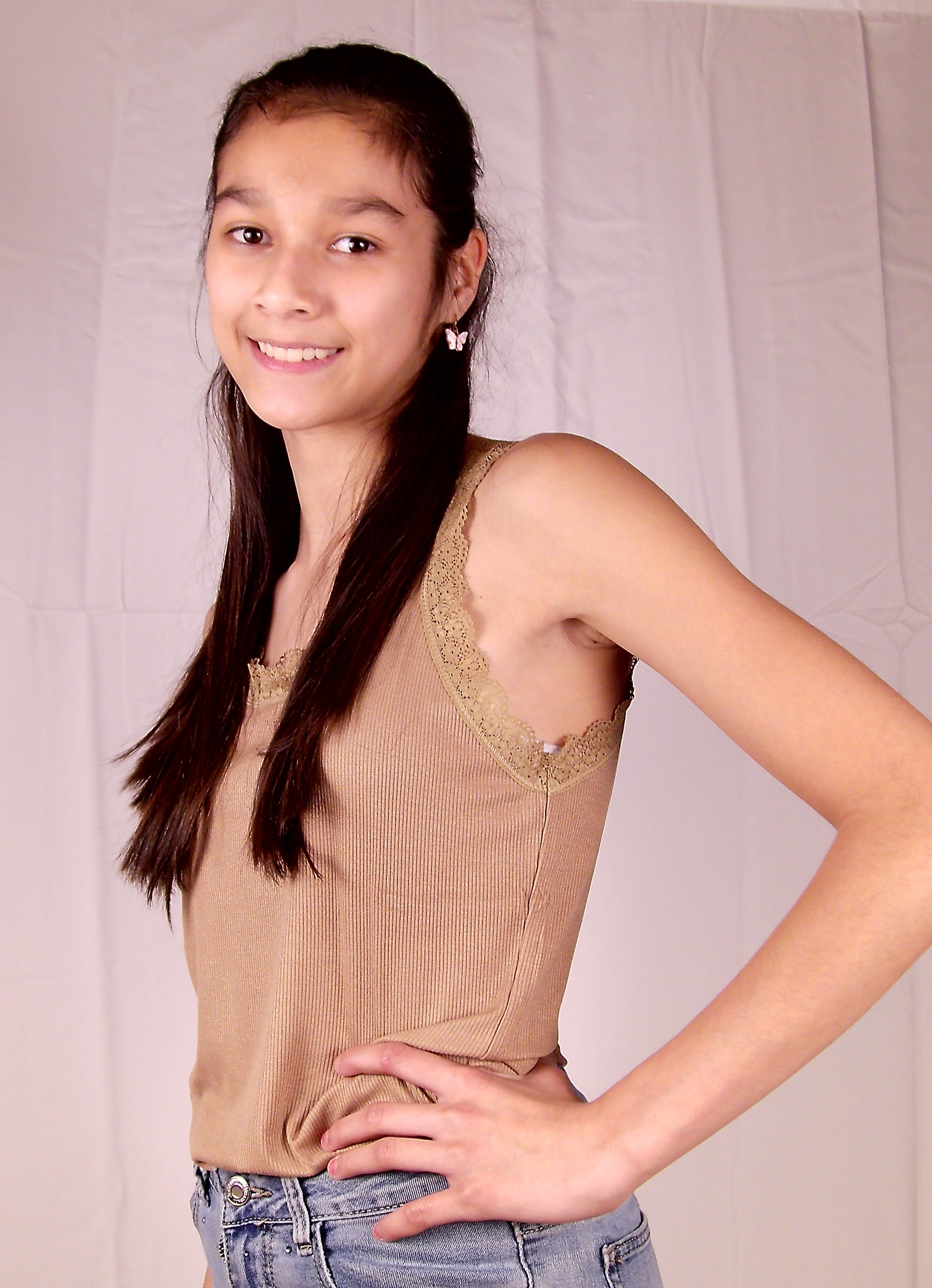 Rib Top met Kant – Camel