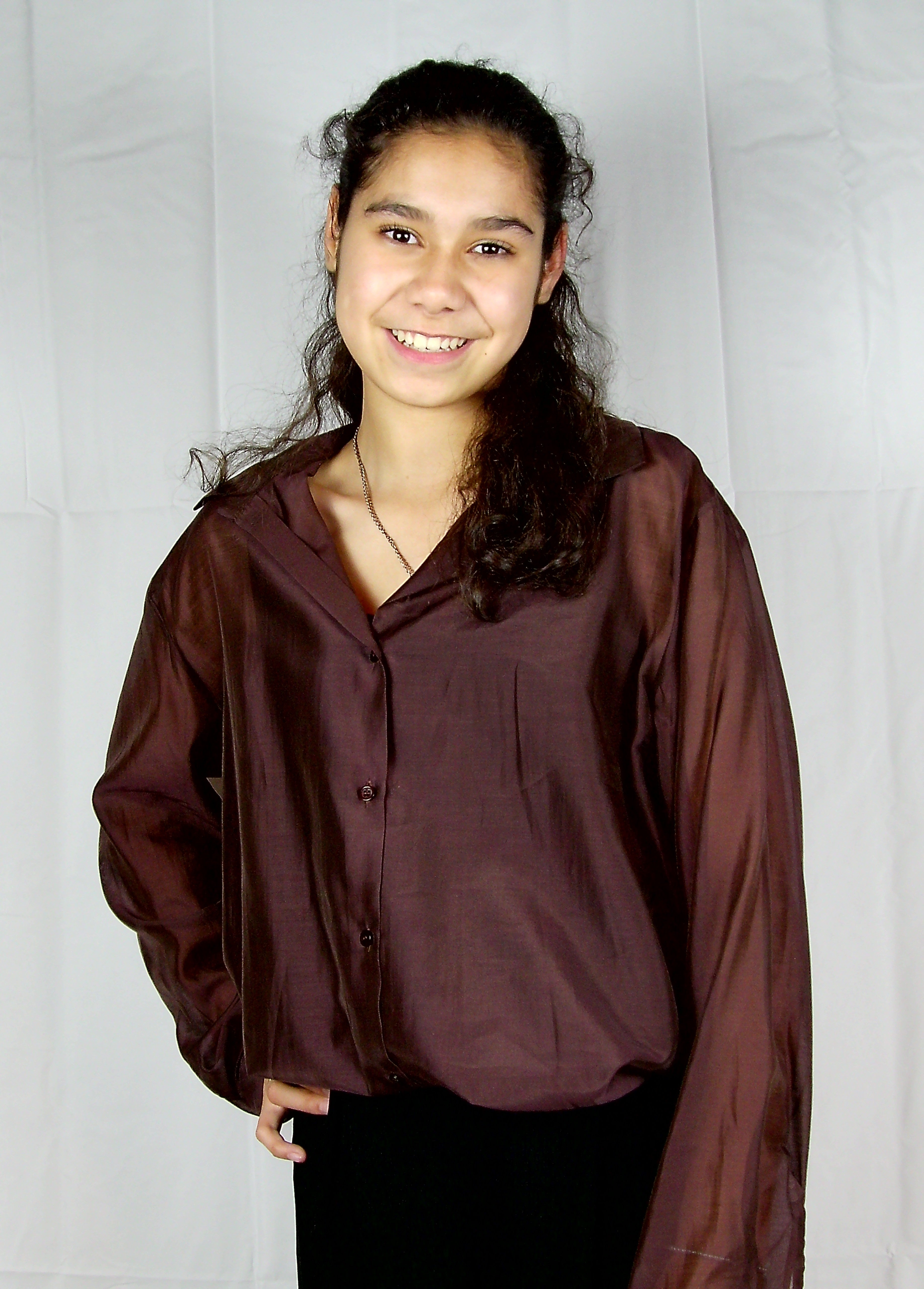 Elegante Blouse – Donkerbruin