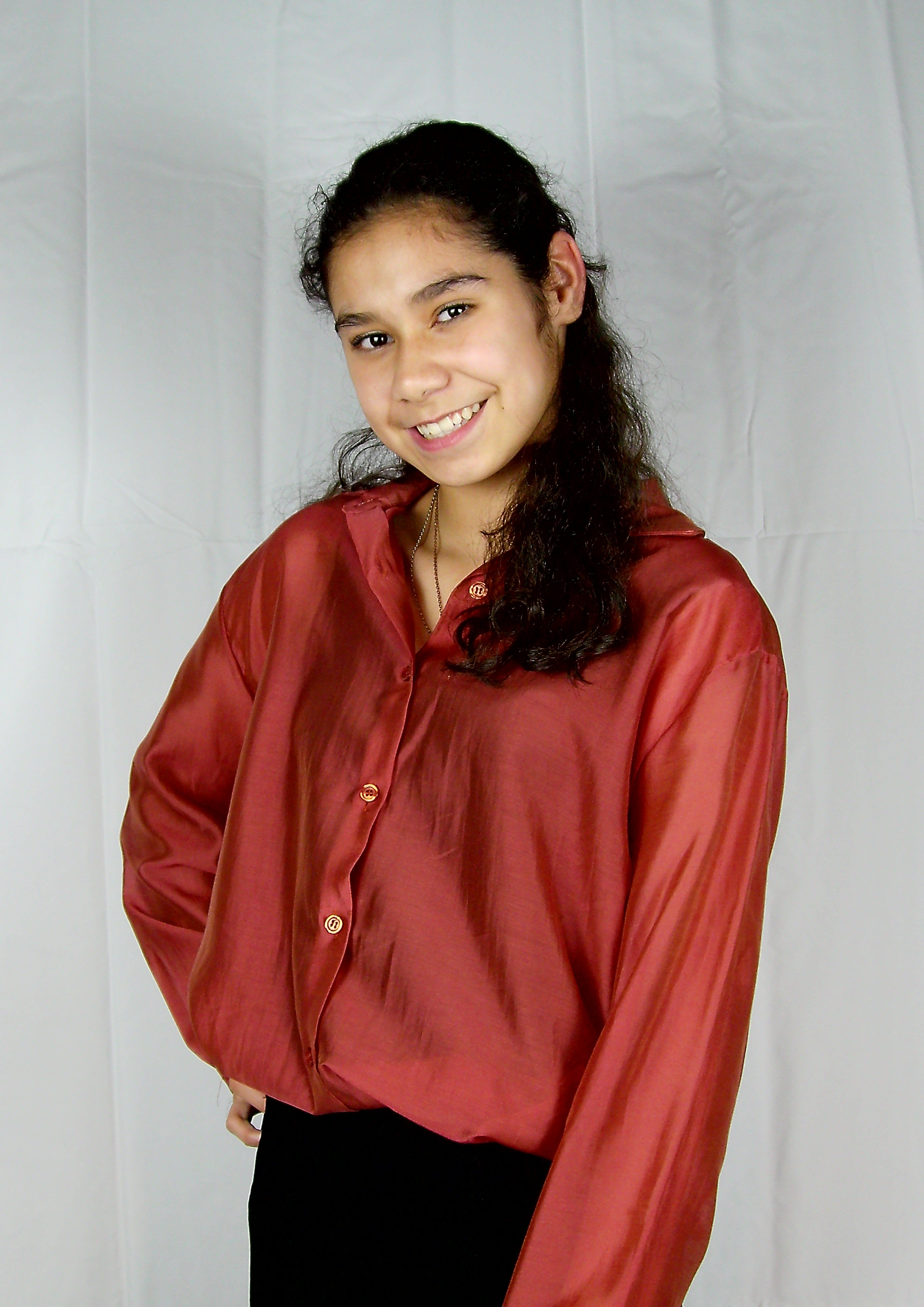 Elegante Blouse – Oranjerood