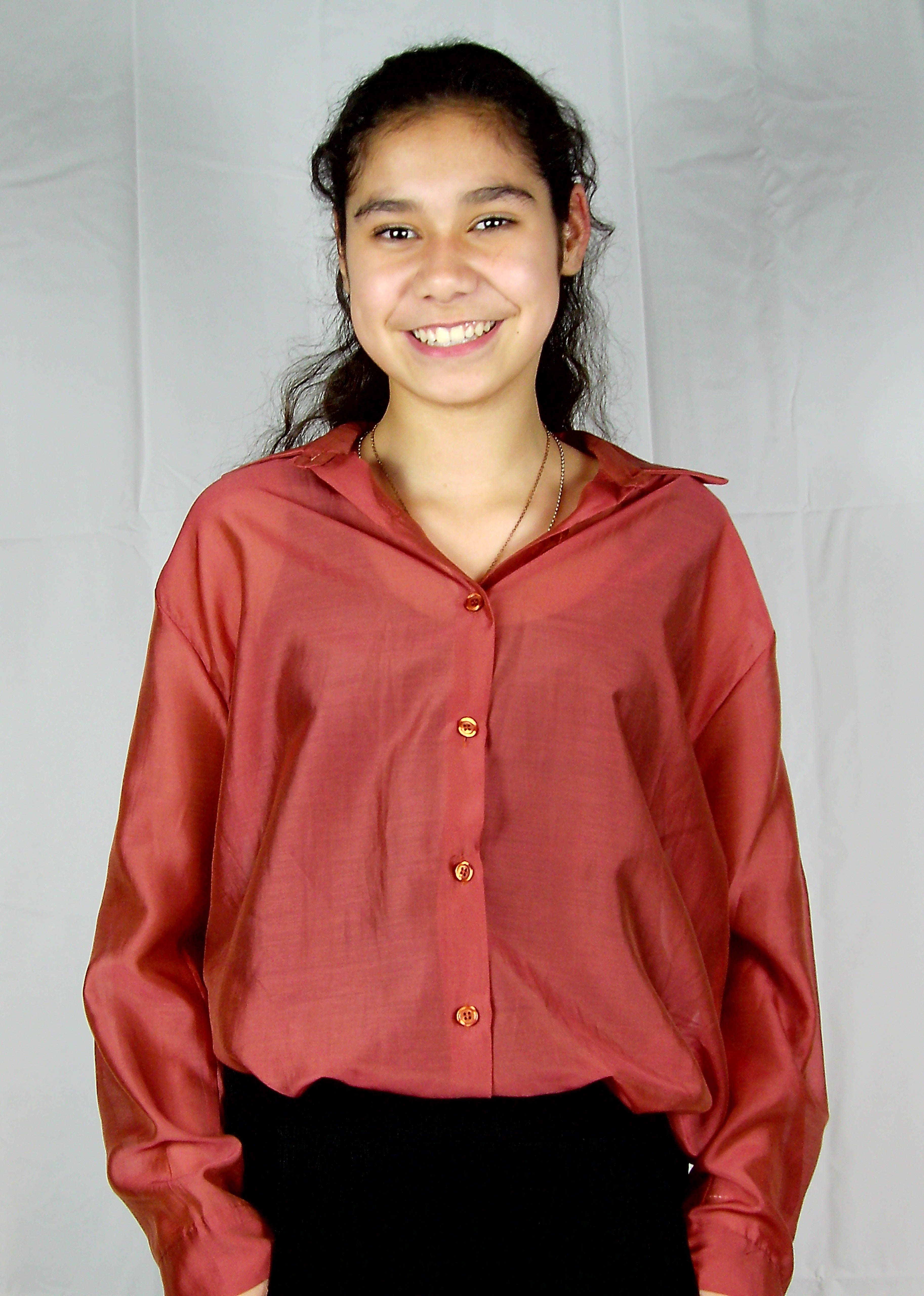 Elegante Blouse – Oranjerood