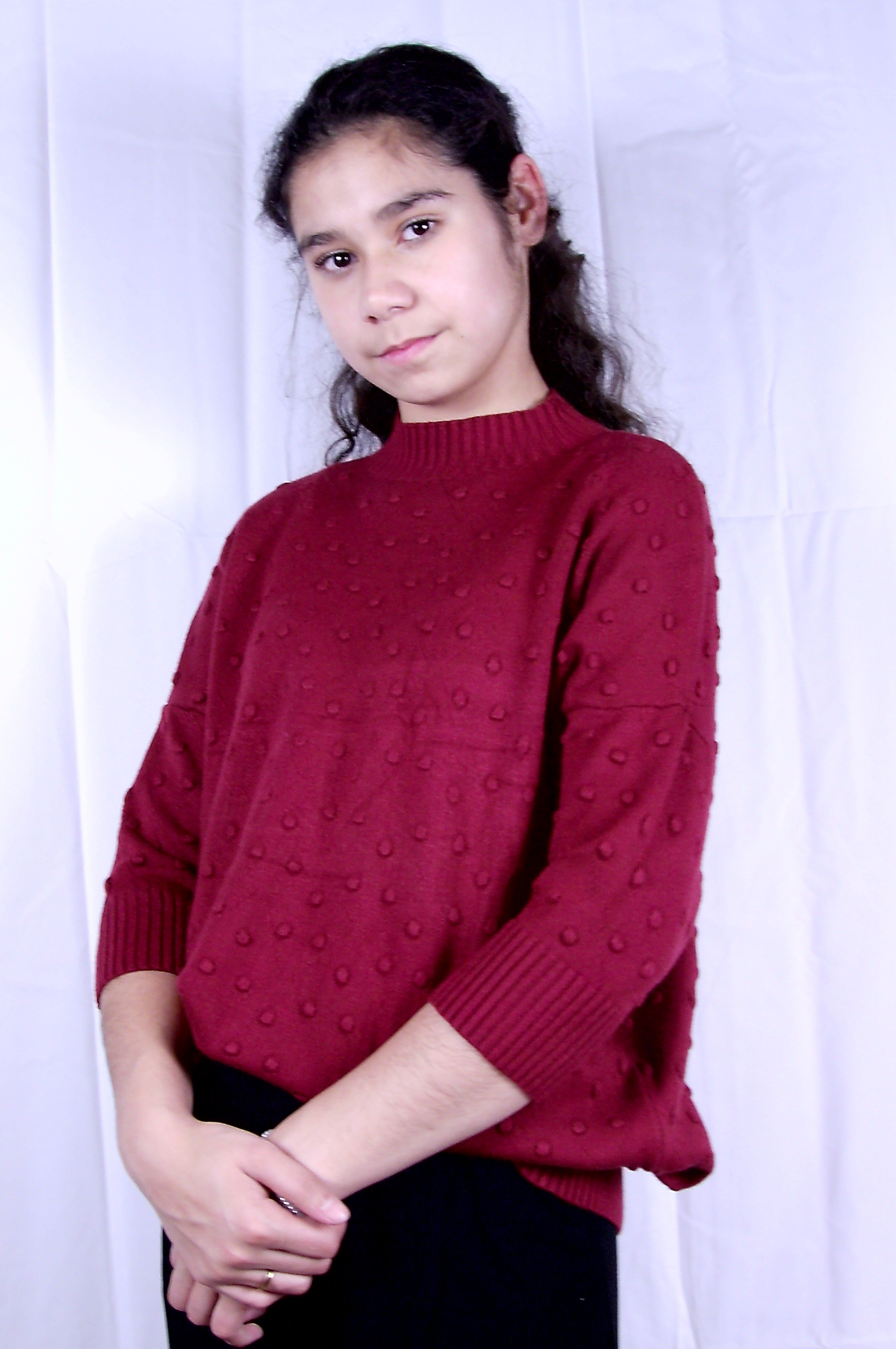 Trui met Structuurdetails – Rood