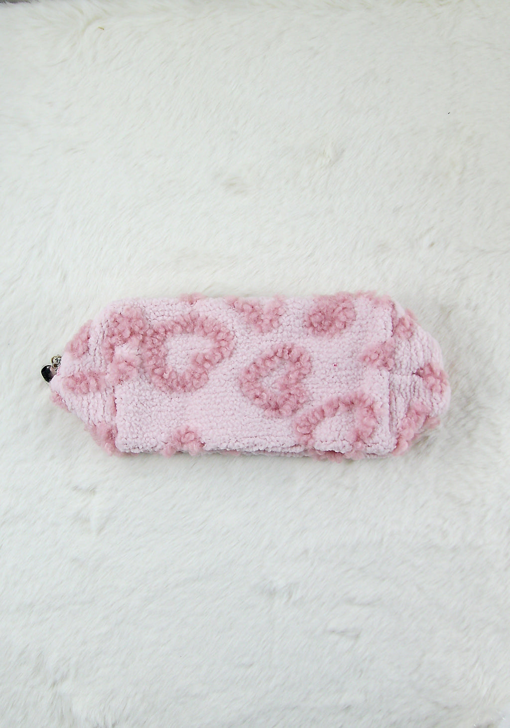 Superzachte Make-up Etui met Hartjes – Roze
