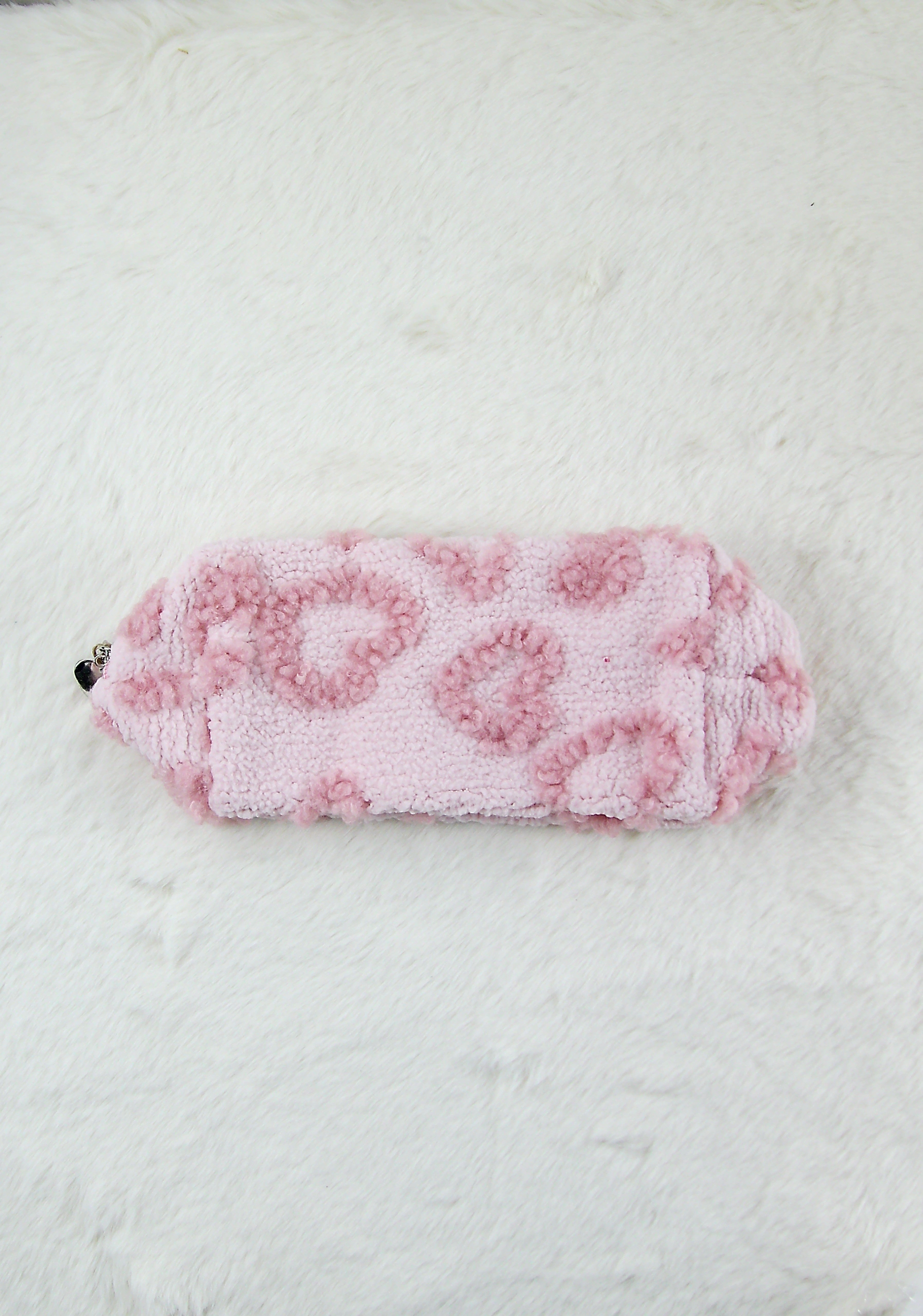 Superzachte Make-up Etui met Hartjes – Roze