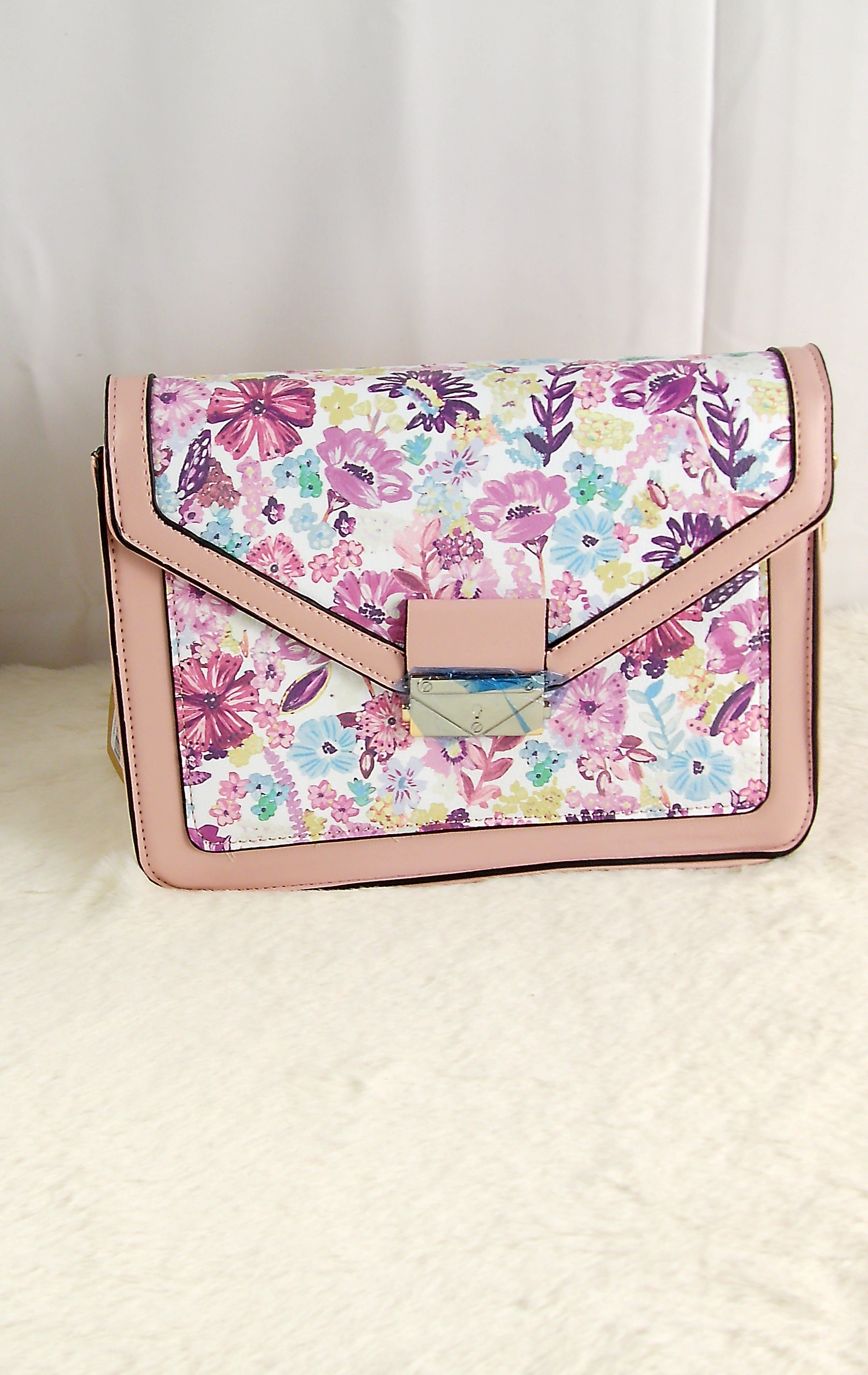 Floral Blossom Schoudertas – Roze