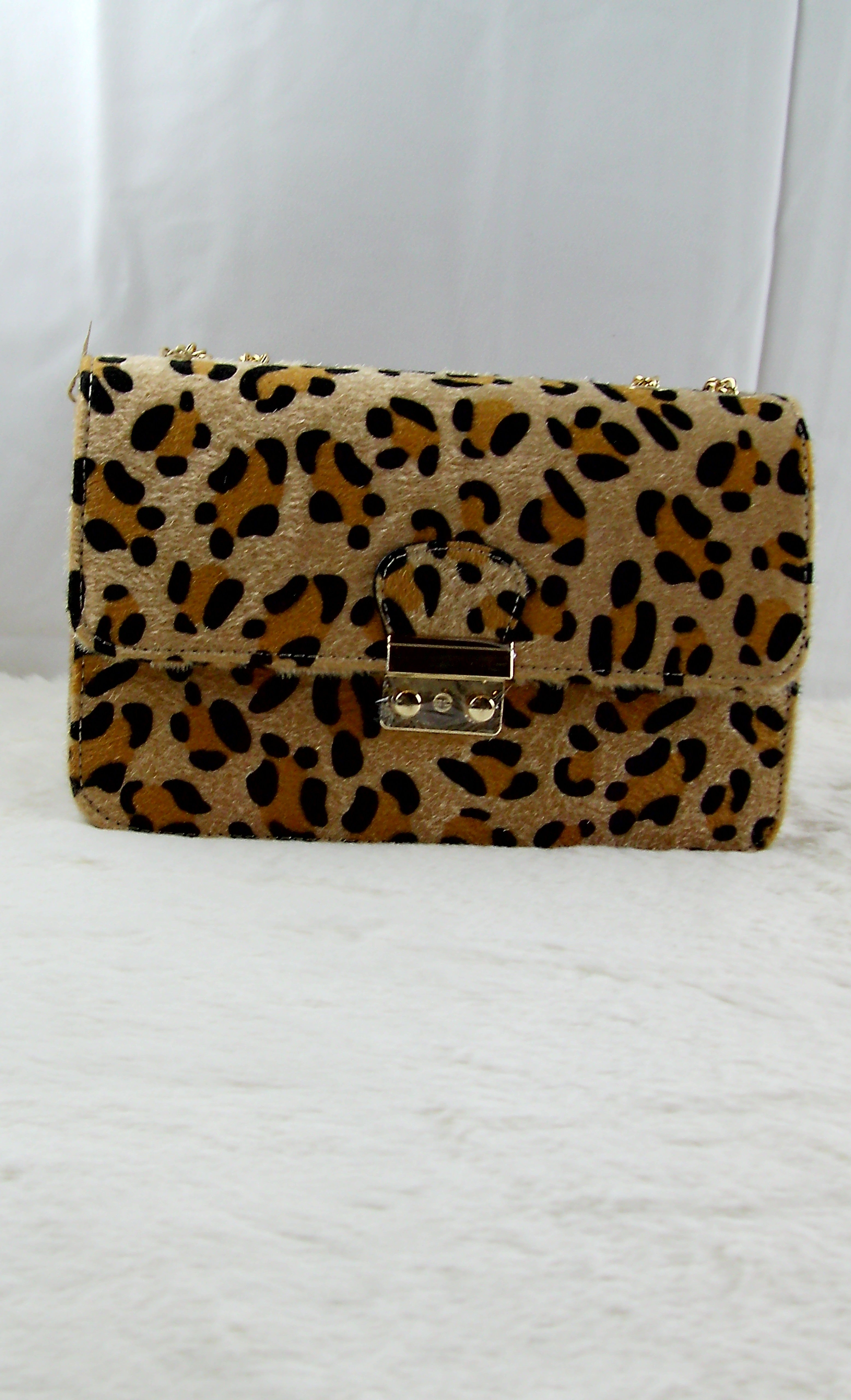 Leopard Chain Bag