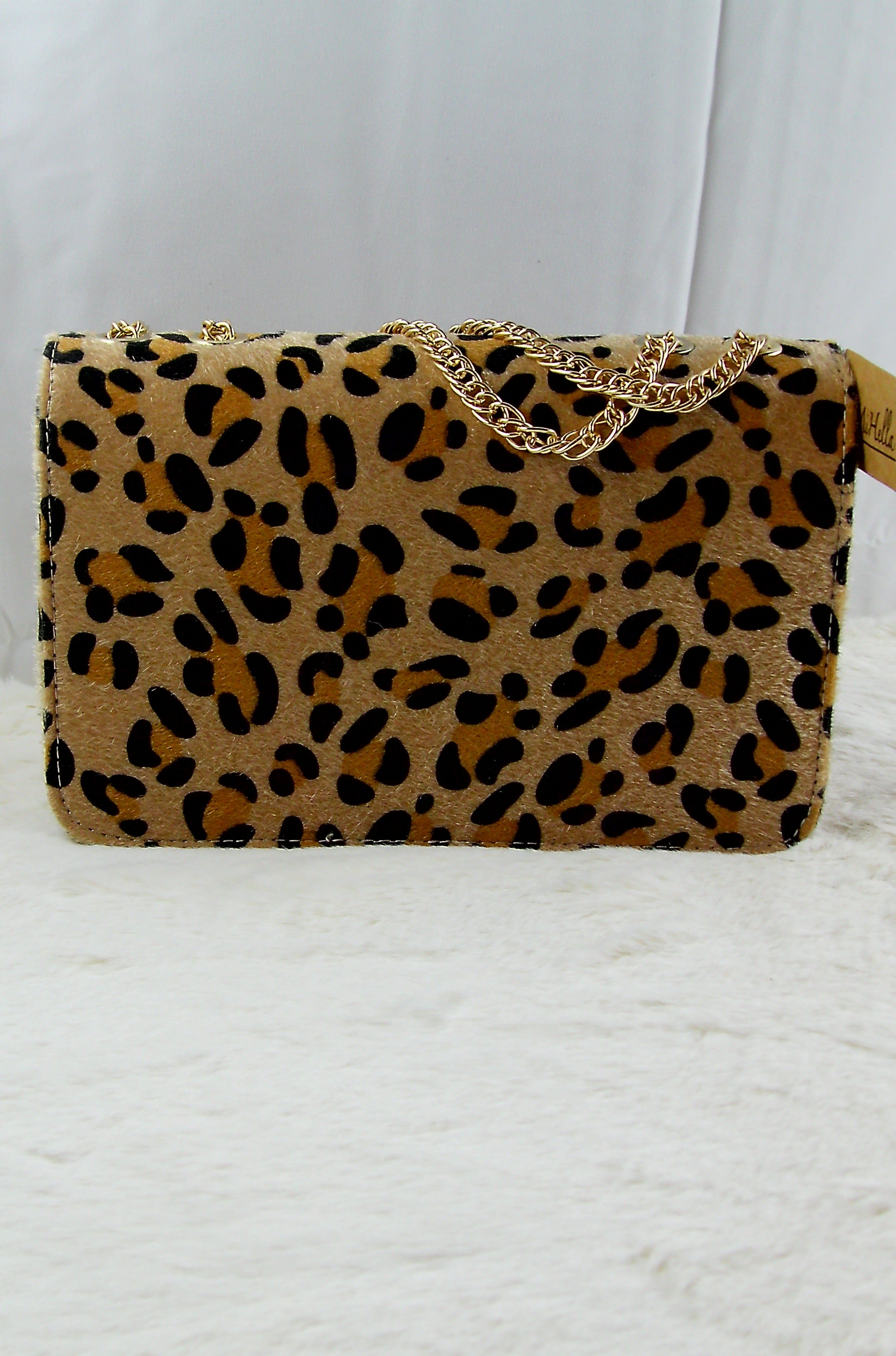 Leopard Chain Bag