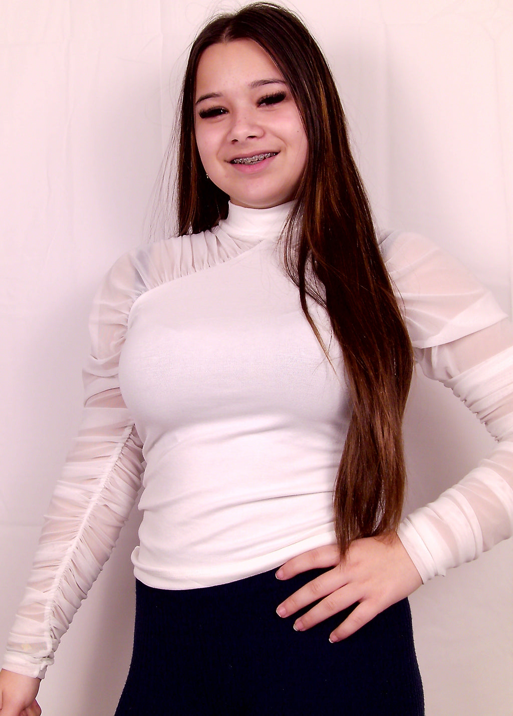 Elegante witte blouse