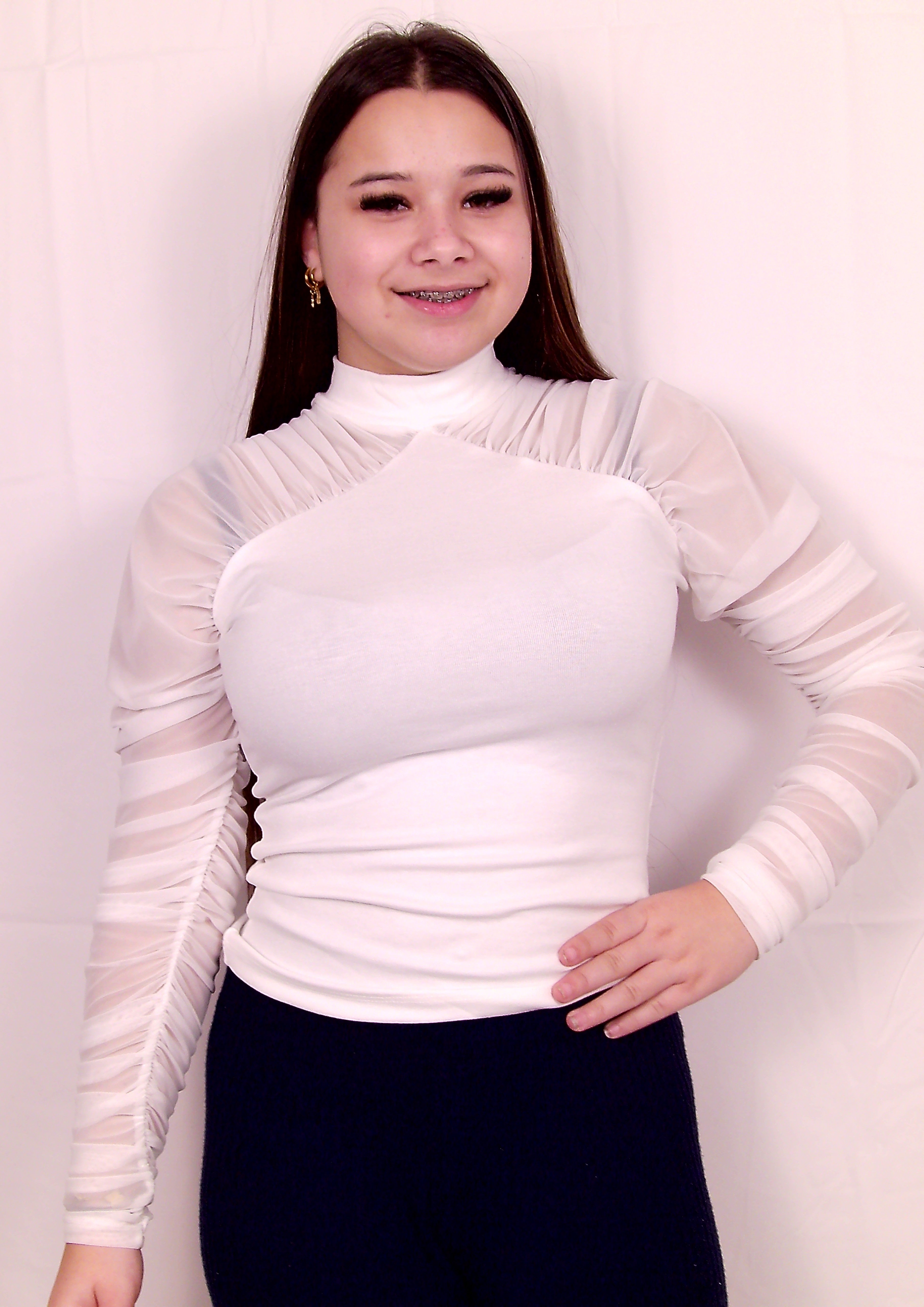 Elegante witte blouse