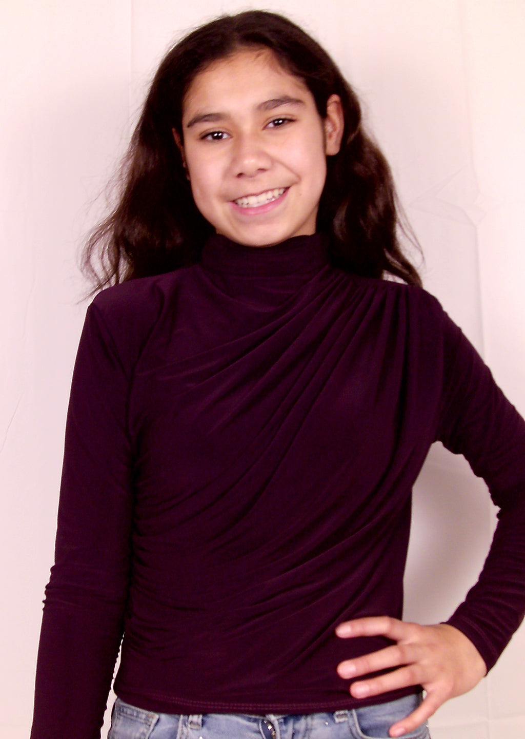 Elegante blouse paars