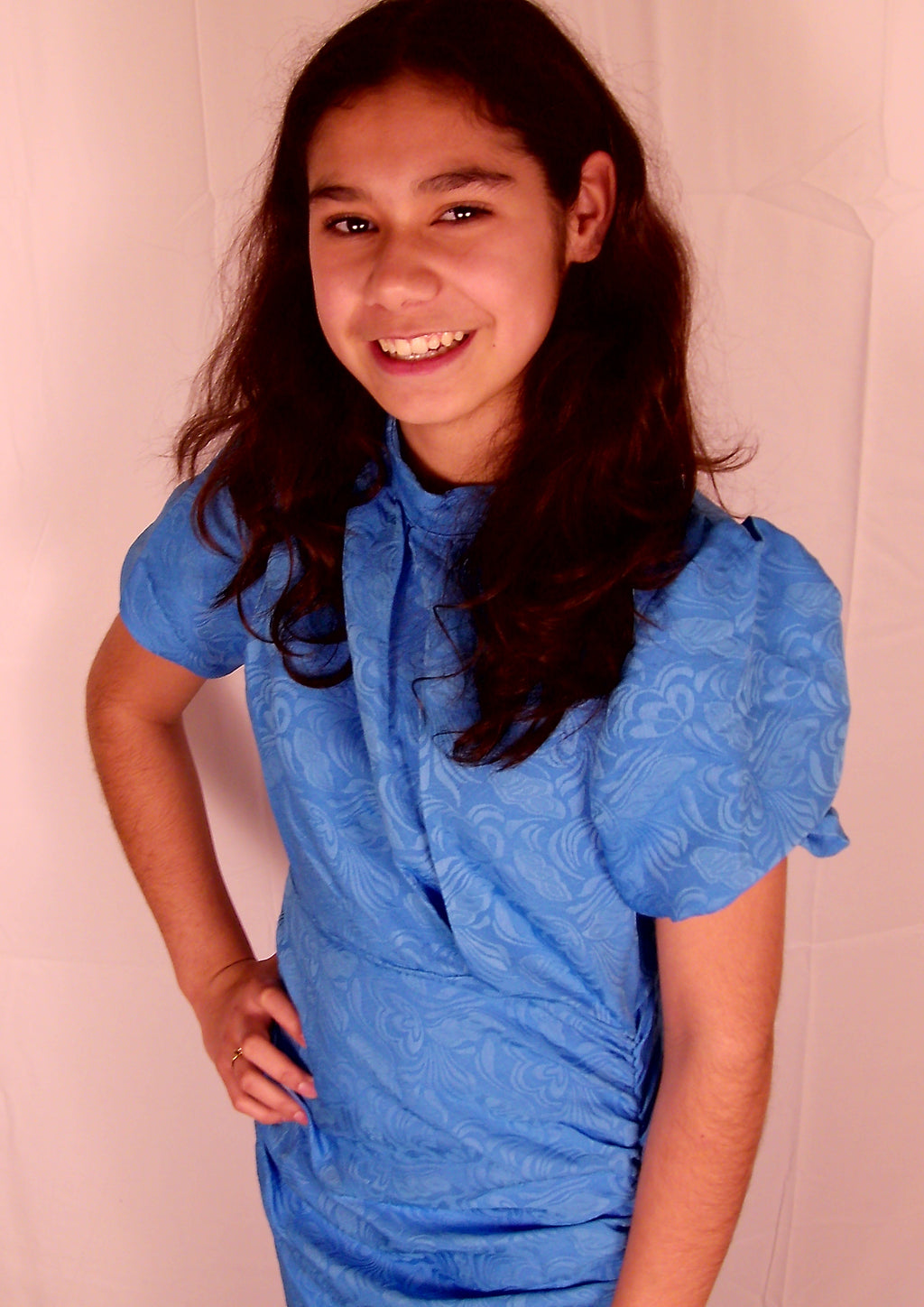 Elegante jurk blauw