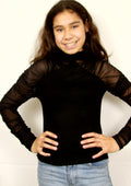 Elegante zwarte blouse
