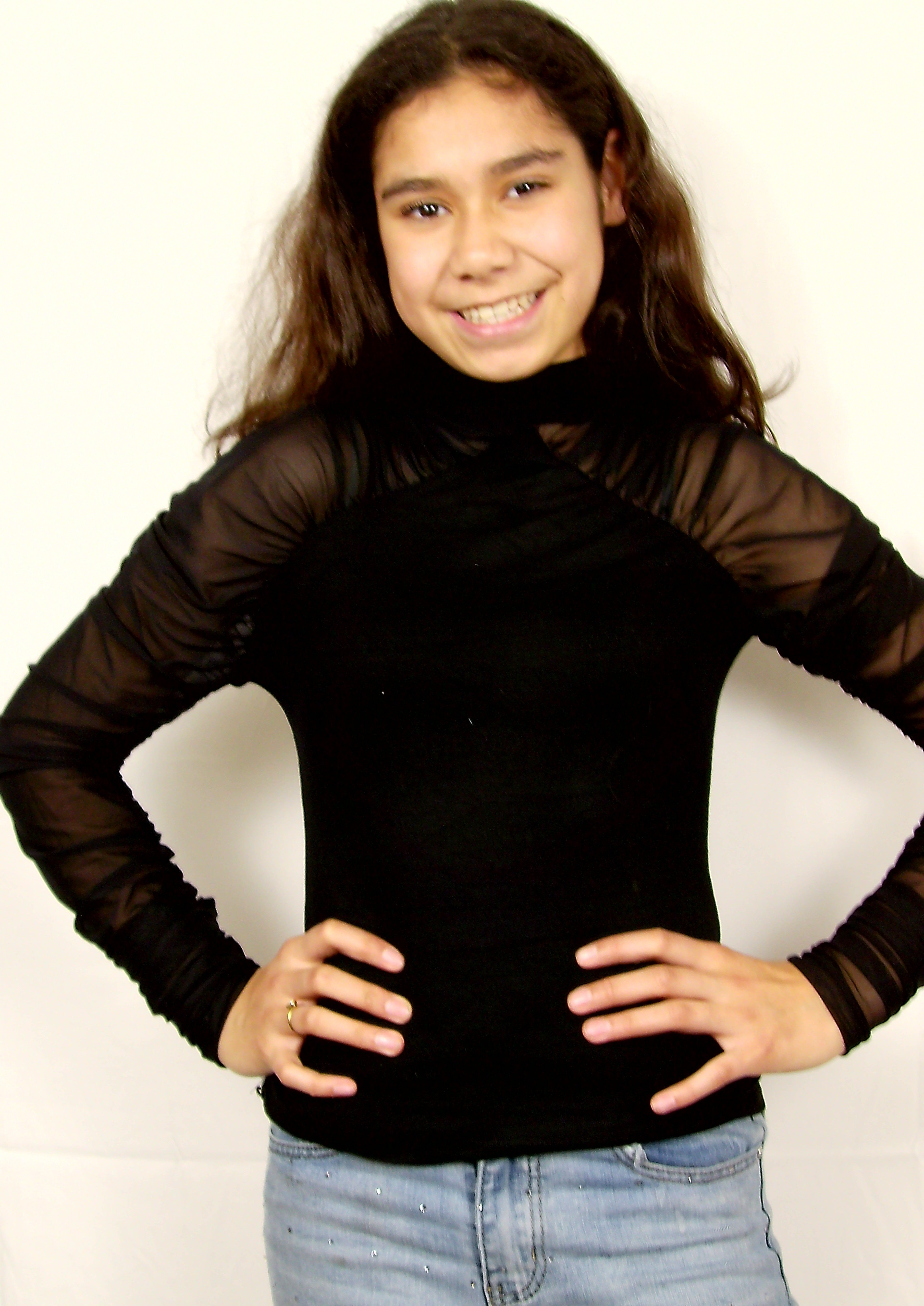 Elegante zwarte blouse